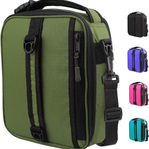 GOWRAPS Lonchera para hombres y niños, pequeña bolsa de almuerzo aislada para trabajo, escuela, viajes, lonchera táctica con correa rectangular GOWRAPS Lonchera para hombres y niños, pequeña bolsa de almuerzo aislada para trabajo, escuela, viajes, lonchera táctica con correa rectangular