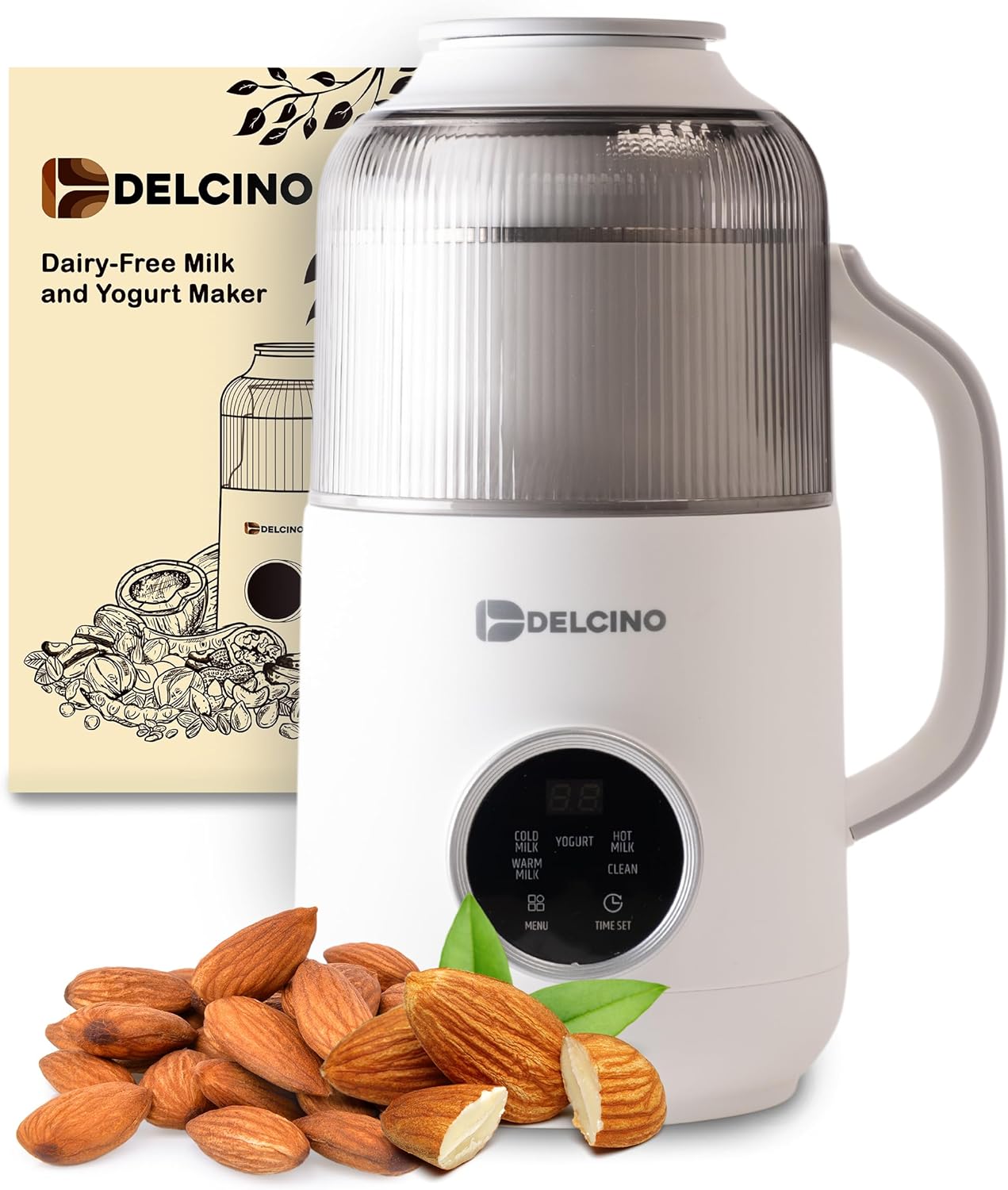Máquina para hacer leche de nuez sin lácteos y máquina para hacer yogur, leche de avena casera de 27 onzas, leche de soja, leche de almendras y más