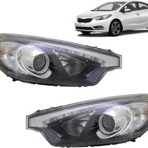Repuesto para Kia ForteForte5Forte Koup EX 2015-2016 Certificado CAPA Conjunto de faros halógenos con bombillas izquierda y derechalado del Repuesto para Kia ForteForte5Forte Koup EX 2015-2016 Certificado CAPA Conjunto de faros halógenos con bombillas izquierda y derechalado del