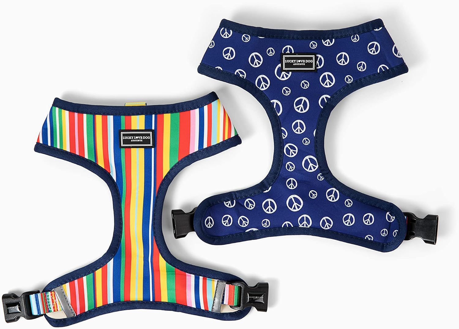 Lucky Love Dog, Chalecos suaves y reversibles, elegante accesorio para perro (hippie, pequeño)