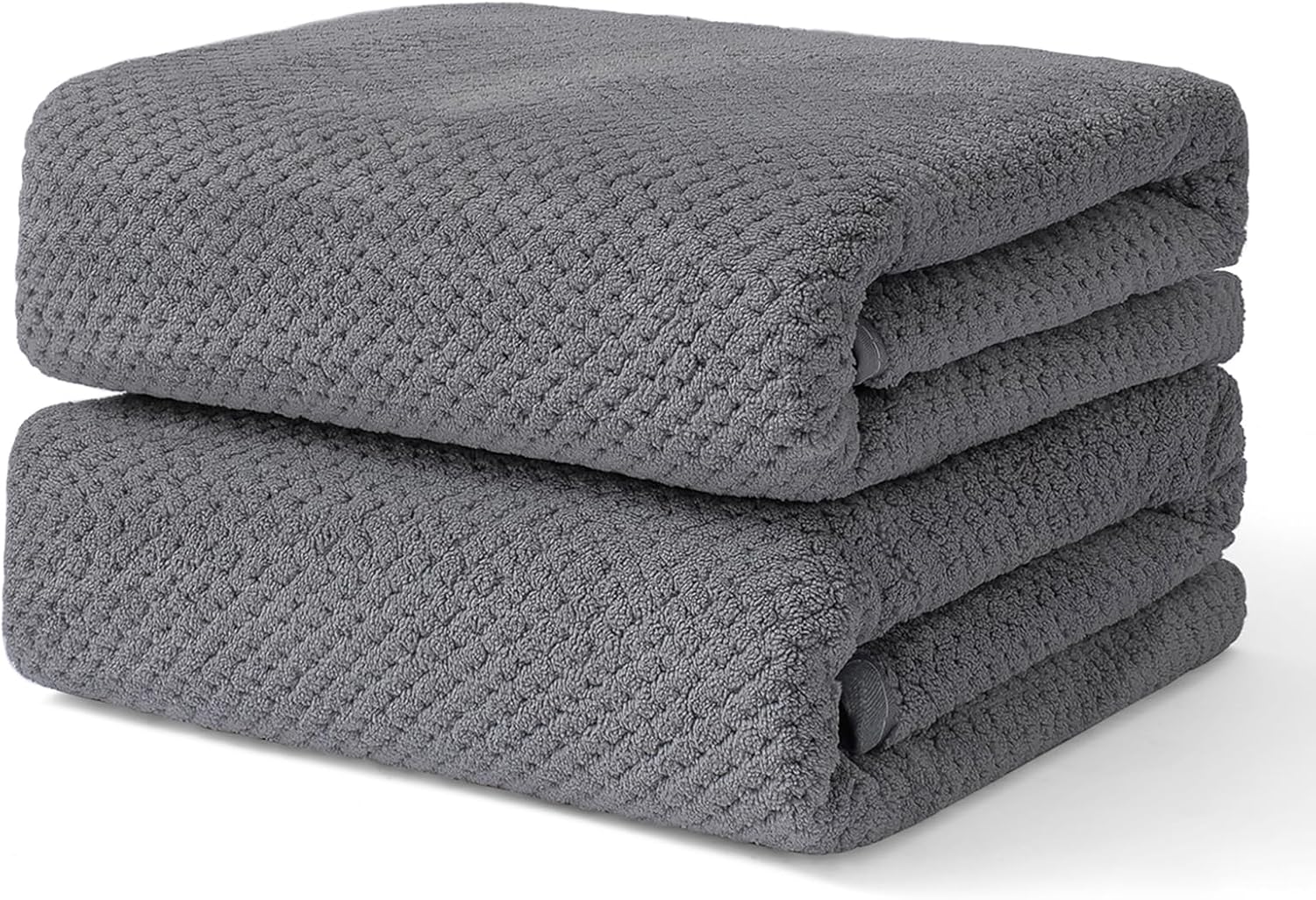 Wuwahold Juego de 2 toallas de baño, tamaño más grande, microfibra súper suave, altamente absorbente, toallas duraderas de secado rápido para baño,