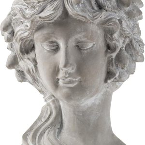 A & B Home Maceta de busto largo para mujer, decoración de interiores y exteriores, maceta de cemento para plantas y flores, florero de escultura de A & B Home Maceta de busto largo para mujer, decoración de interiores y exteriores, maceta de cemento para plantas y flores, florero de escultura de
