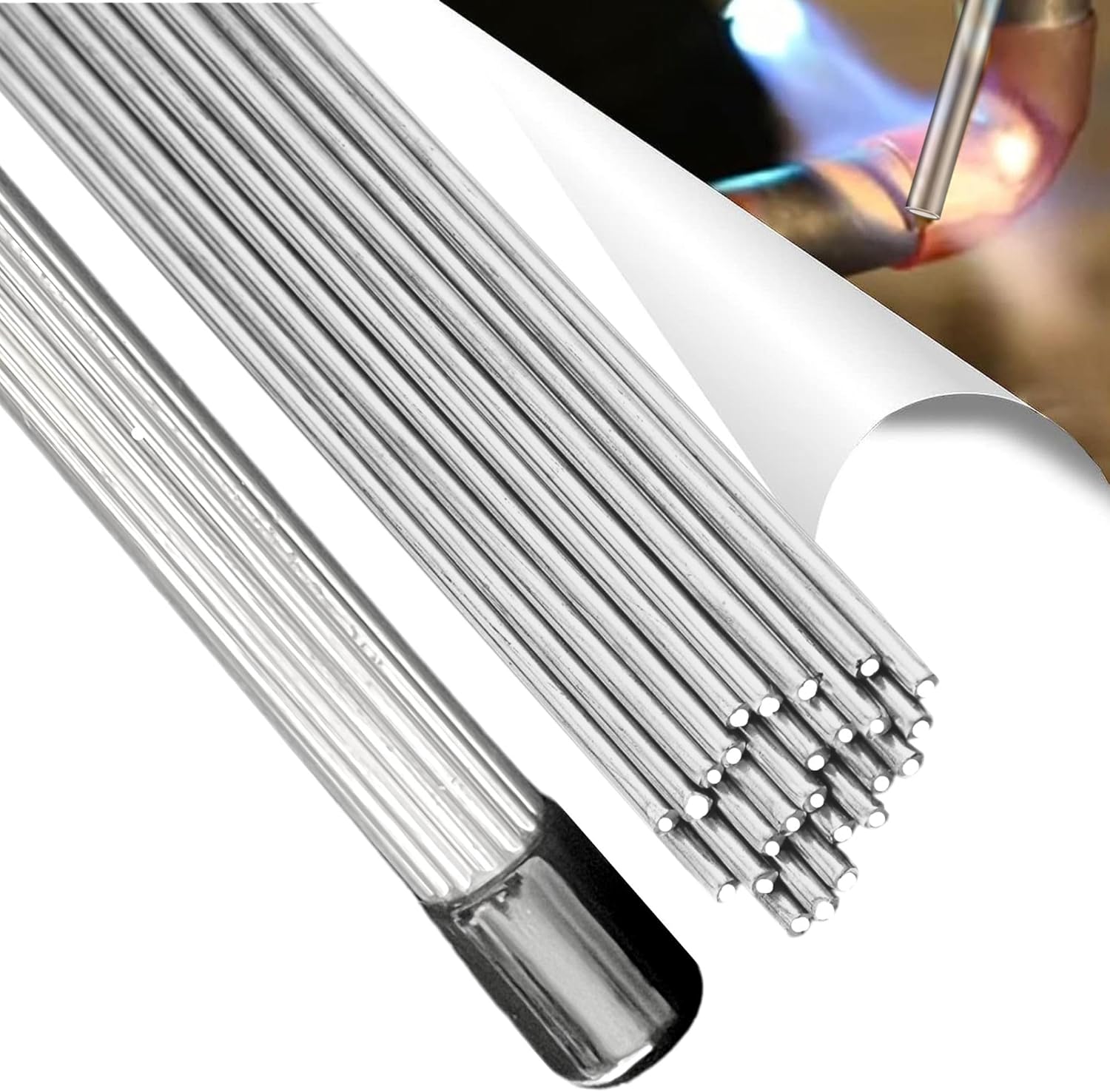 25 varillas de soldadura de aluminio, varillas de soldadura de aluminio para antorcha de propano, varillas de soldadura de aluminio para alú,