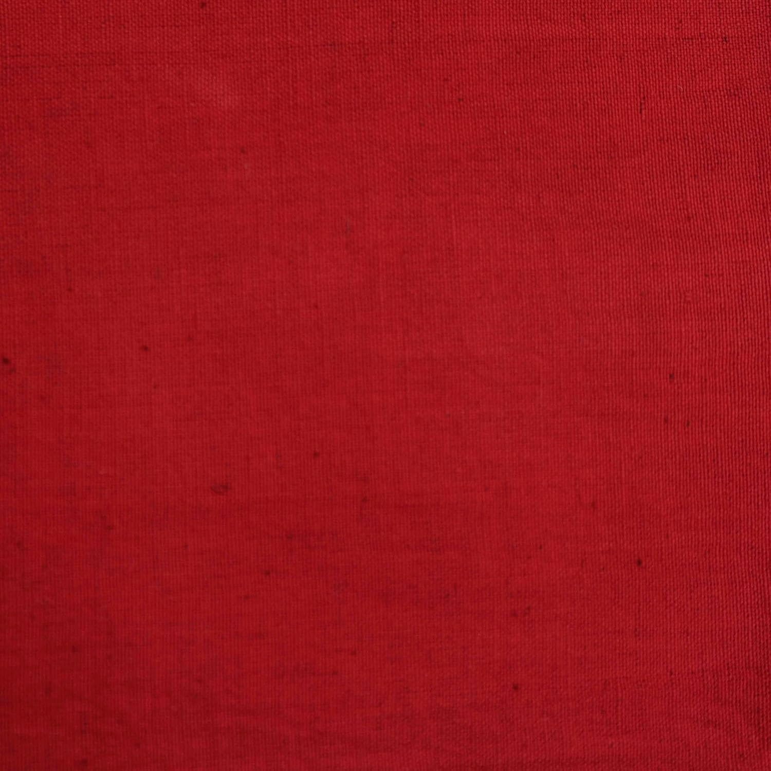 Fabric Mart Direct Tela de lino de algodón rojo por The Yard, 42 pulgadas o 42.1 in de ancho, 10 yardas continuas Tela de algodón rojo, Tela de ropa