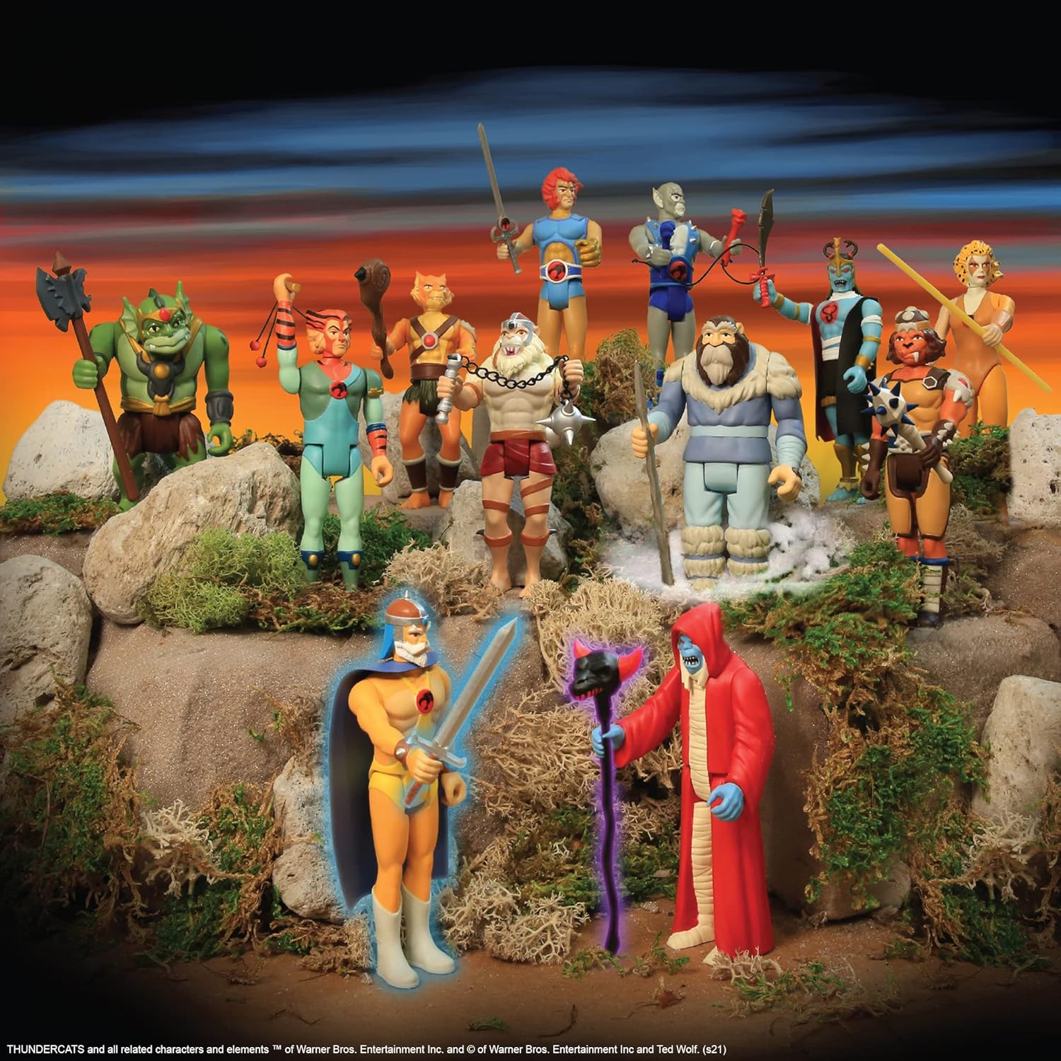 Super7 Thundercats – Figura de reacción Wave 2 – Grune The Destroyer Classic Collectibles y juguetes retro