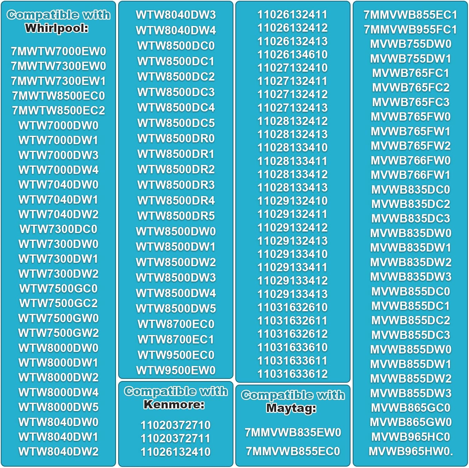 Reemplazo del embrague de arandela W10754448 para Whirlpool AP5956756, 3452770, PS10064562, W10447973, W10817398, W10905022 (negro)
