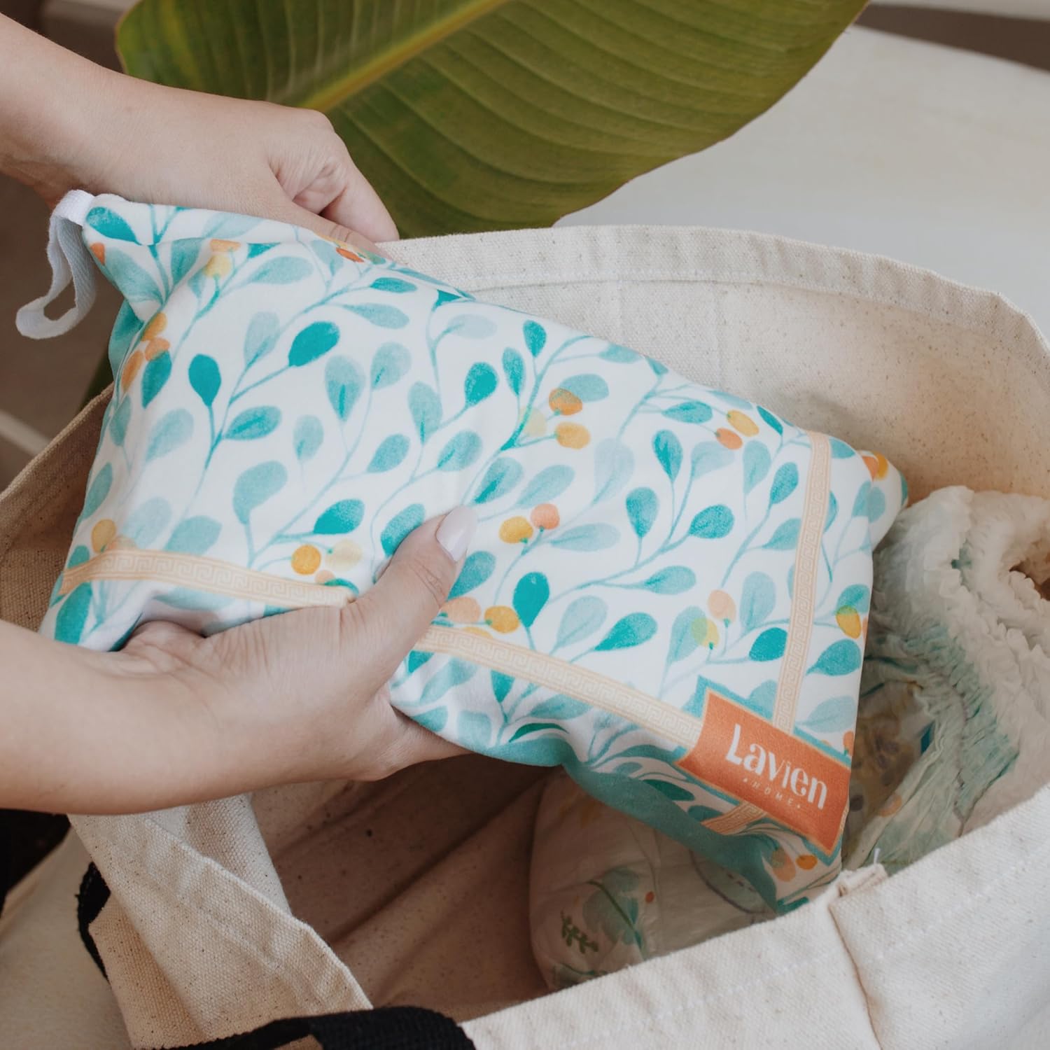 Paquete de 12 paños de rayón de bambú con bolsa de embrague multiusos, toallas absorbentes ultrasuaves para cara, cuerpo, ducha, maquillaje, bebé,
