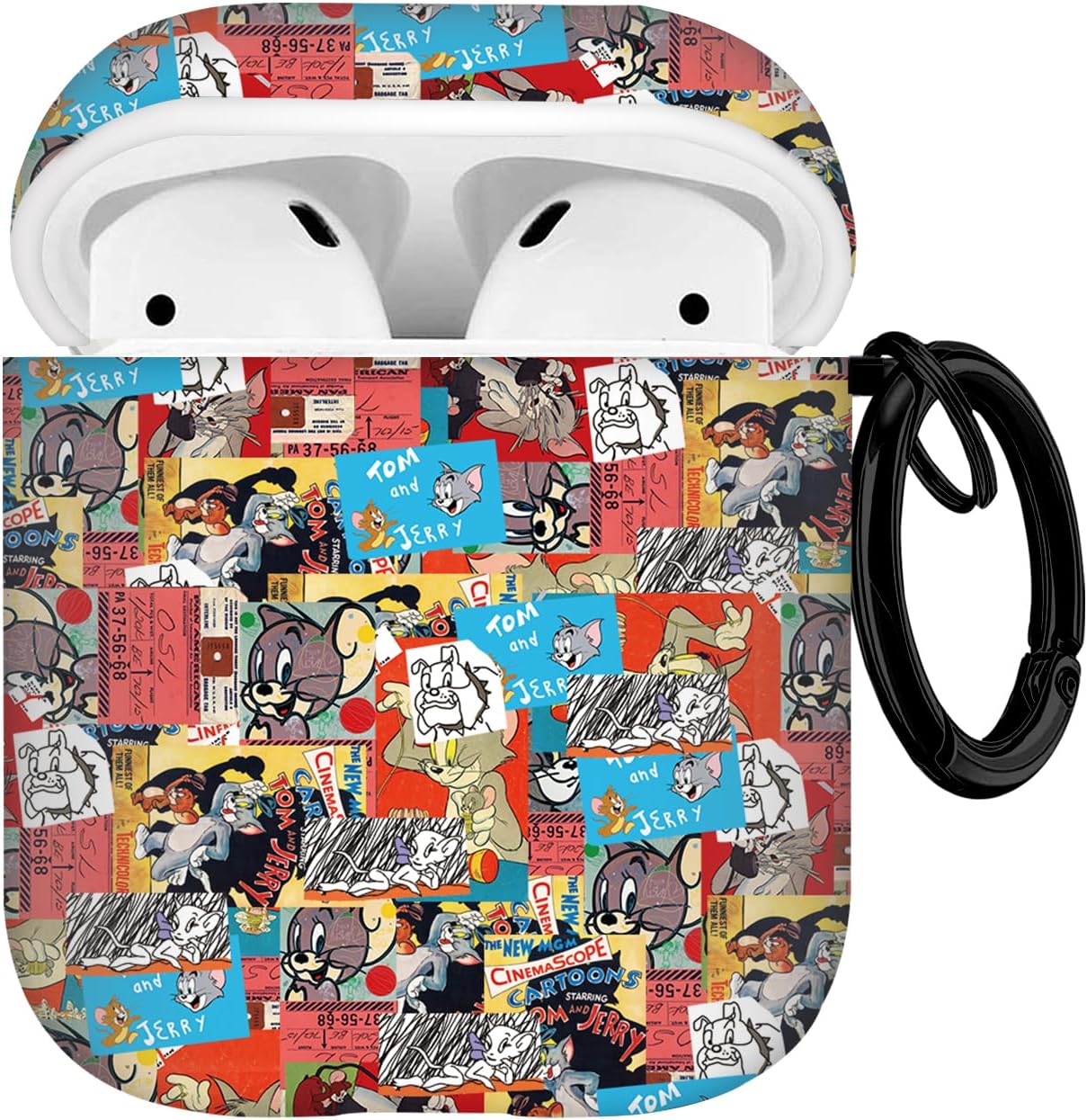 Gedicht Funda para Airpods de 2 generación de dibujos animados, cubierta suave que absorbe los golpes, funda protectora para Airpods 1 y 2 de Apple