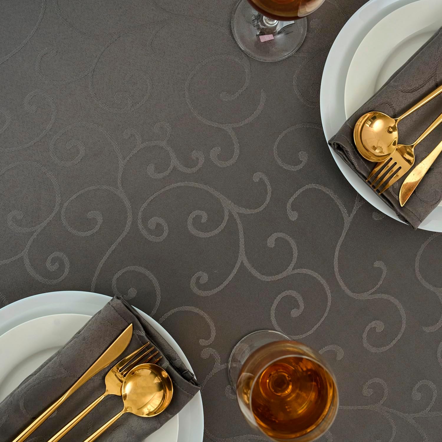 Marina Decoration Mantel jacquard resistente al agua, grueso, elegante, de lujo, de lujo, con ramas de damasco, decorativo, para el hogar, cocina,