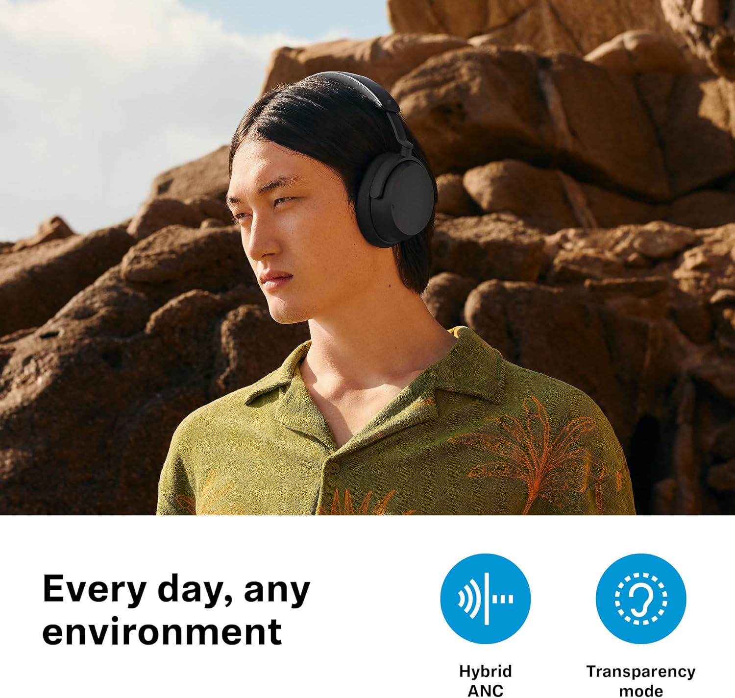 Sennheiser Consumer Audio ACCENTUM – Auriculares inalámbricos Bluetooth, batería de 50 horas, audio, cancelación de ruido híbrida (ANC), comodidad