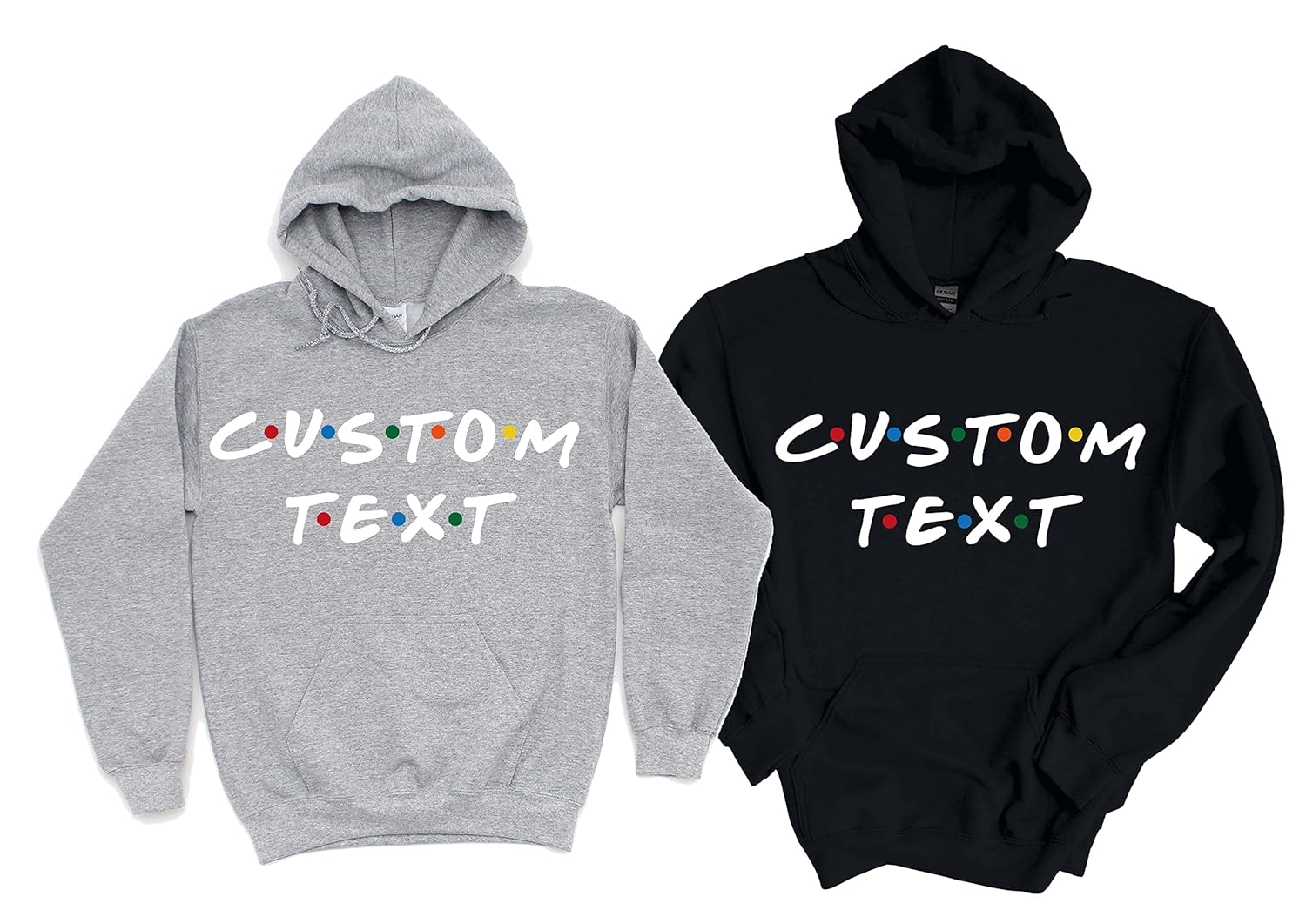 Customized Sweatshirt, Custom Sweater Design Your Own, Add Your Text Hoodie For Men and Women, Personalized Long Sleeve Shirts, Couple Pajamas For