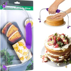 Cortador nivelador de pasteles ajustable, herramienta de suministros para hornear para cocina, cortador profesional de gran tamaño para nivelar, Cortador nivelador de pasteles ajustable, herramienta de suministros para hornear para cocina, cortador profesional de gran tamaño para nivelar,