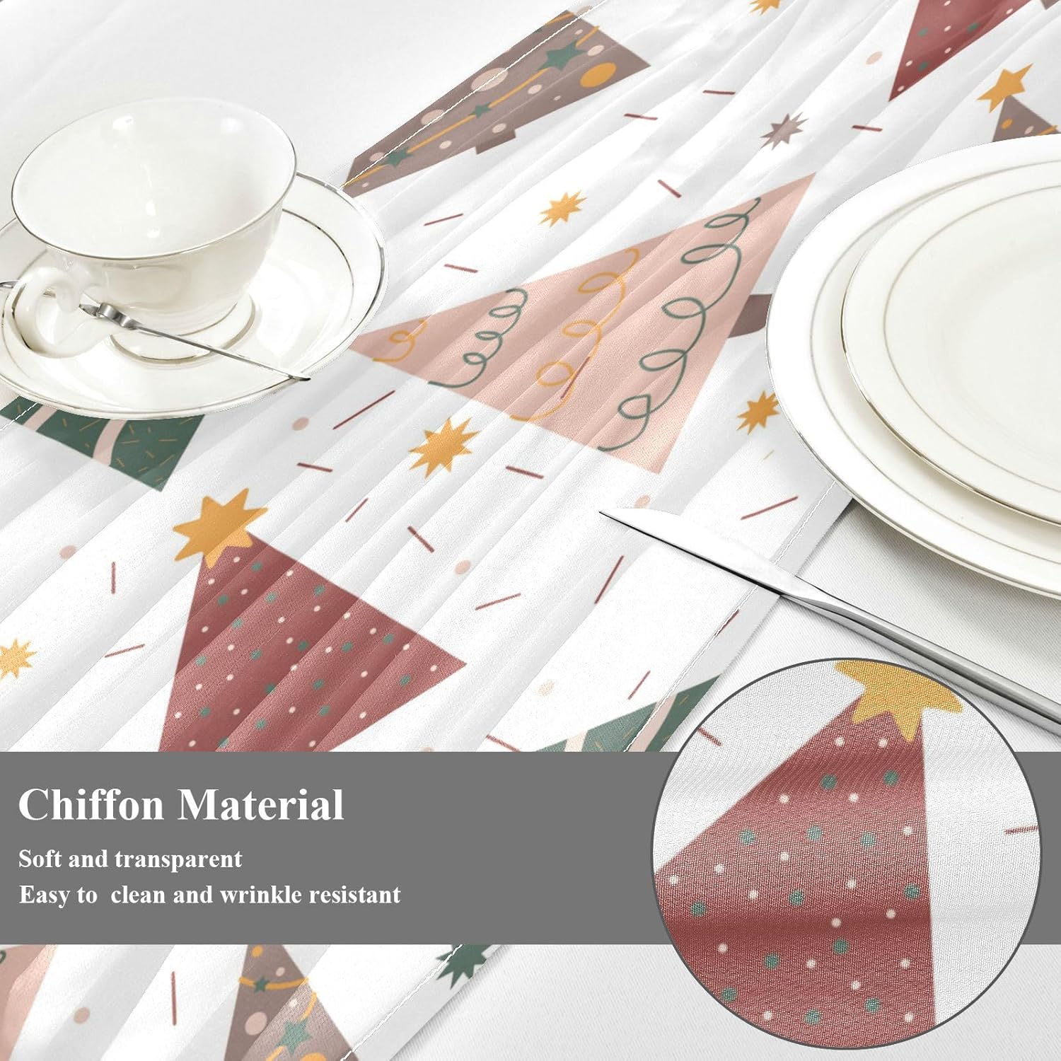 Simple Decorated Christmas Tree Table Runner Fall Decorations for Home for Kitchen Decorations Christmas Table Runner 120 Inches Long