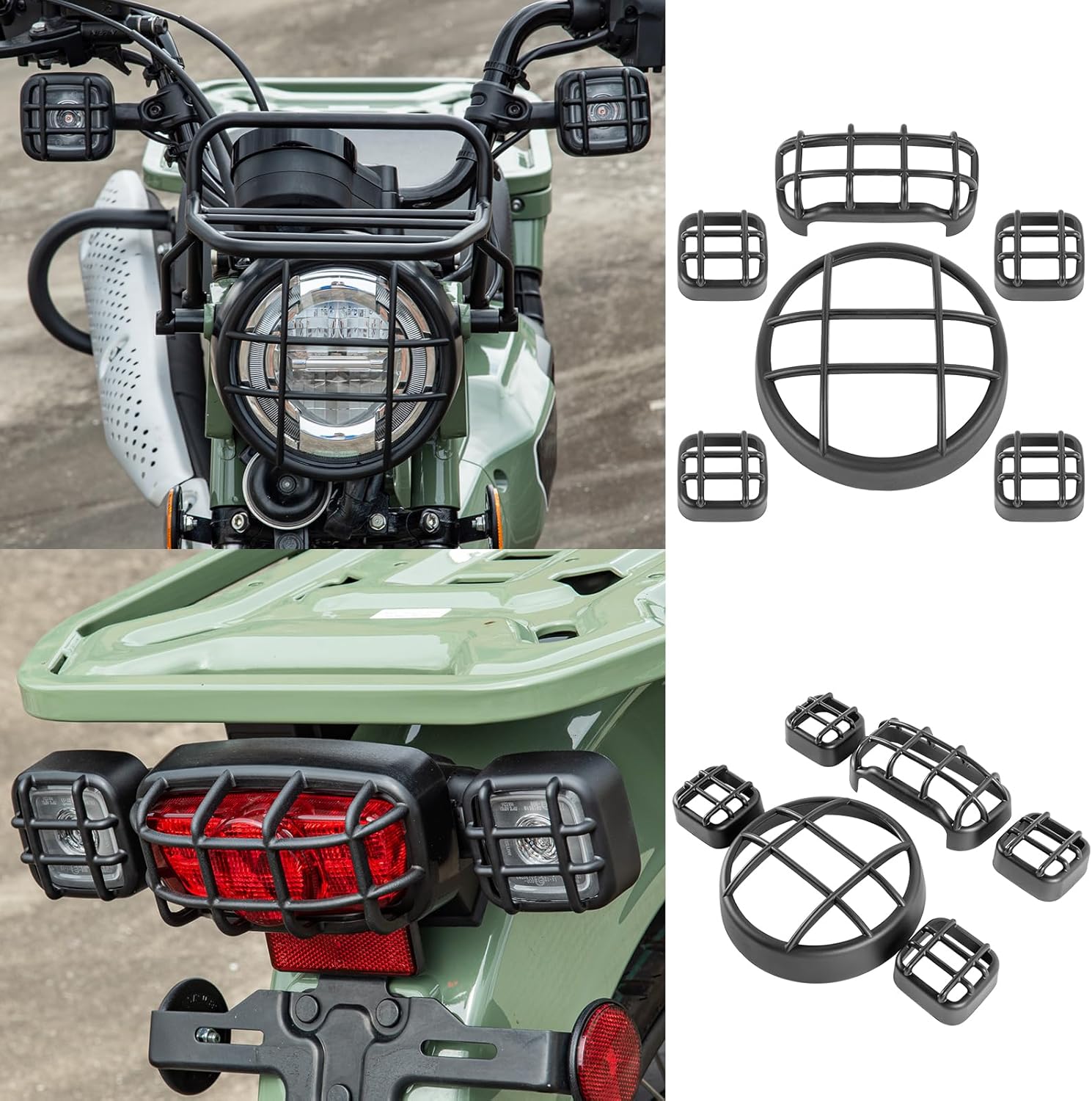 Rejilla para faros delanteros de motocicleta, luz de giro compatible con Ho-nda CT125 CT 125 Huntercub Hunter Cub 125 2020 2021 2022 2023 Accesorios