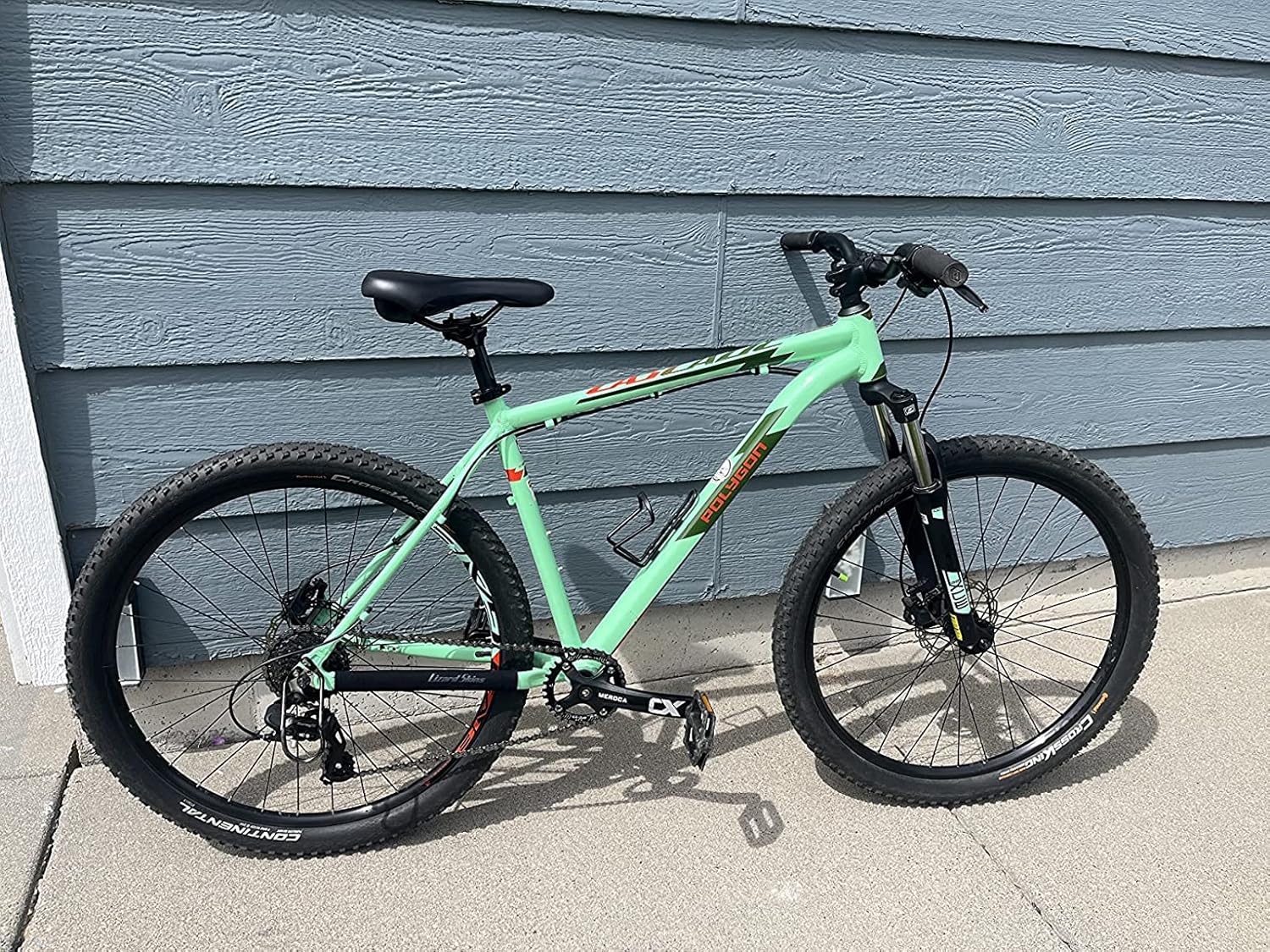 Cyclon Juego de bielas cuadradas de una sola velocidad, 6.693 in de bicicleta de montaña con 104BCD 32T34T36T38T40T42T, plato negro redondo de
