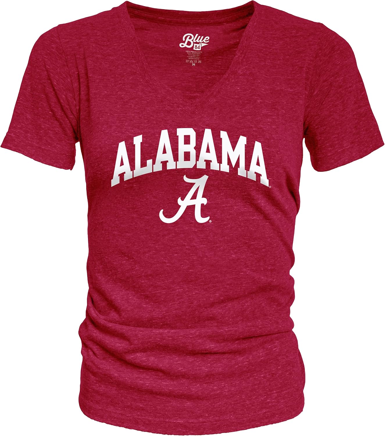 Blue 84 Women’s Alabama Crimson Tide Heathered Team Color Confetti T Shirt