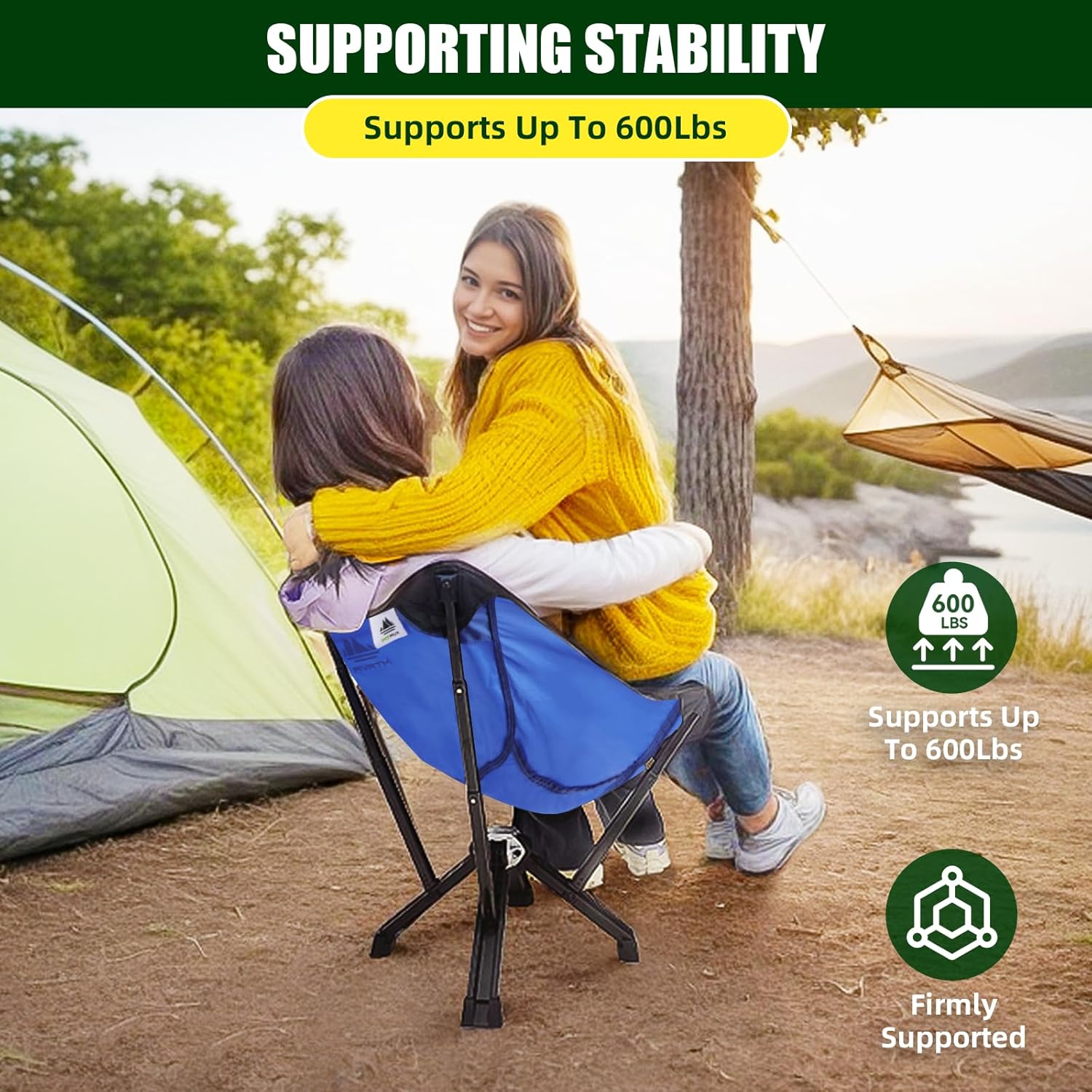 Silla plegable al aire libre y bolsa portátil, equipo de silla de camping para senderismo, mochilero, deporte, fútbol, playa, silla de campamento