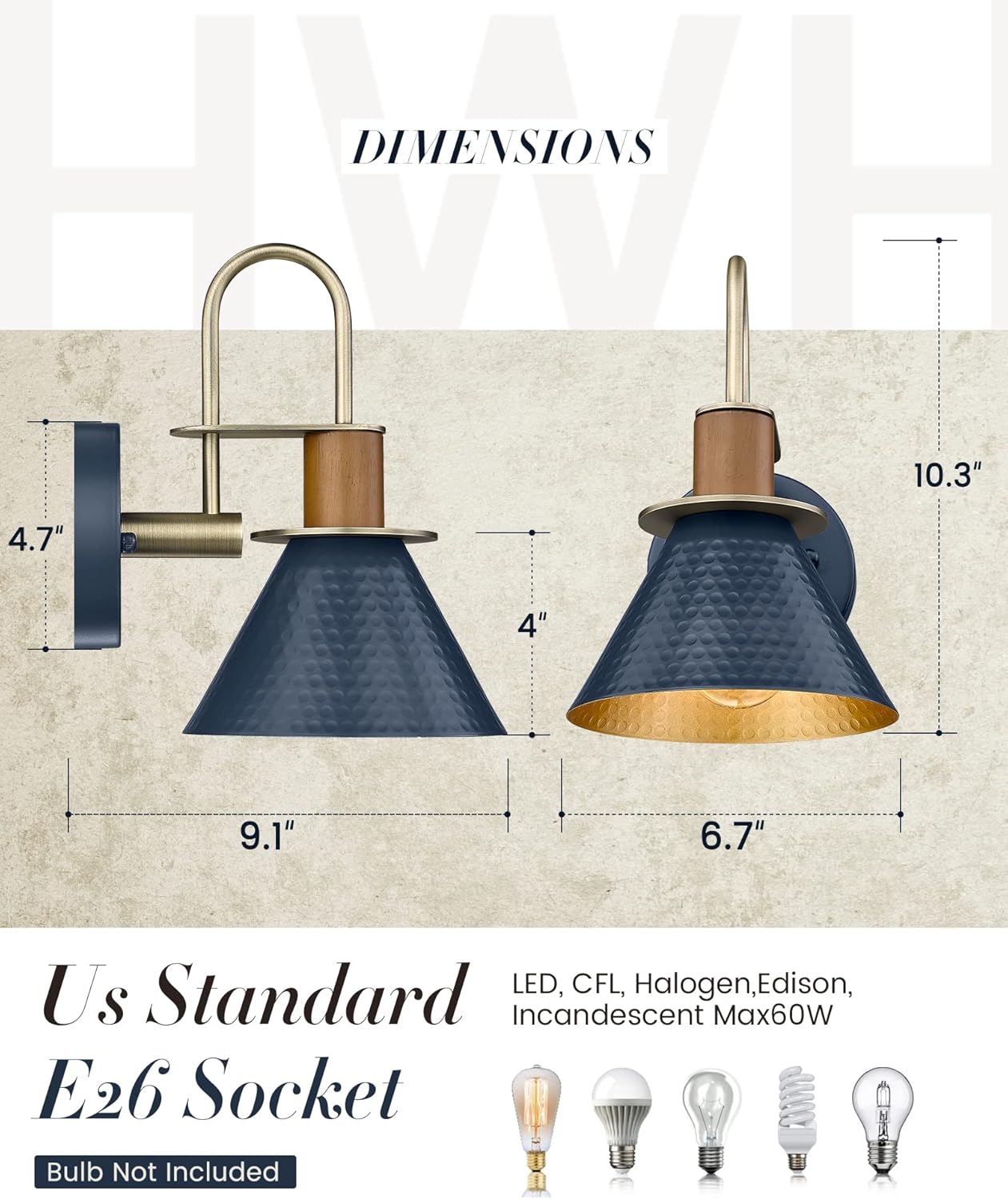 HWH – Apliques de pared rústicos, lámpara de pared industrial para interiores, cuello de cisne, 1 luz de tocador de granero para baño, dormitorio,