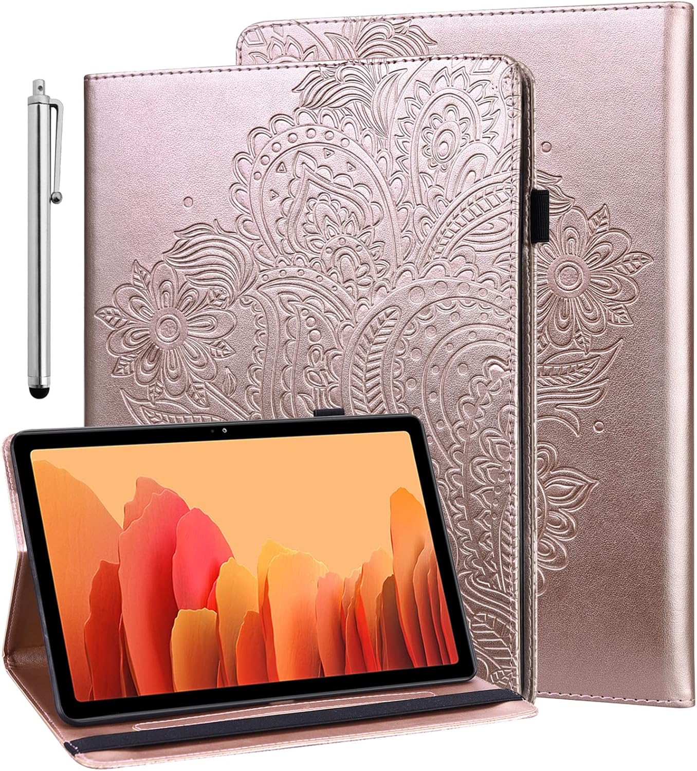 ALILANG Funda para Xiaomi Redmi Pad SE de 11 pulgadas 2023 con lápiz capacitivo, múltiples ángulos de visión con soporte de piel sintética para