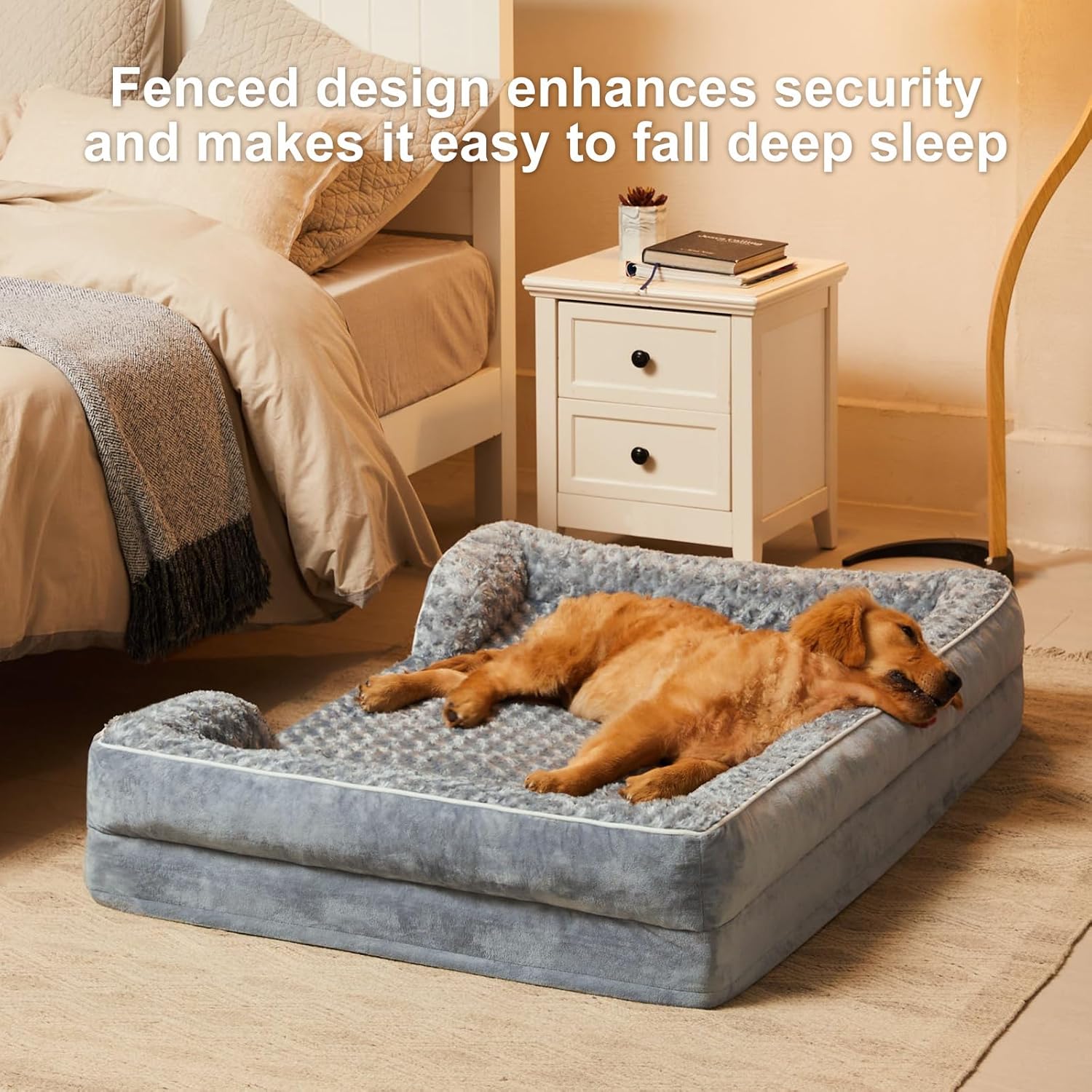 WNPETHOME Camas para perros XXL, cama lavable para perro, sofá cama para perro con forro impermeable y parte inferior antideslizante, sofá