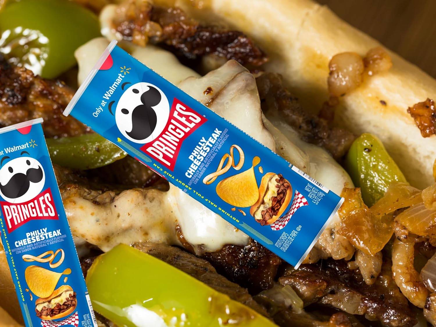 Edición limitada Philly Cheesesteak Pringles Papas fritas  Bolsa reutilizable  Conjunto de paquete personalizado
