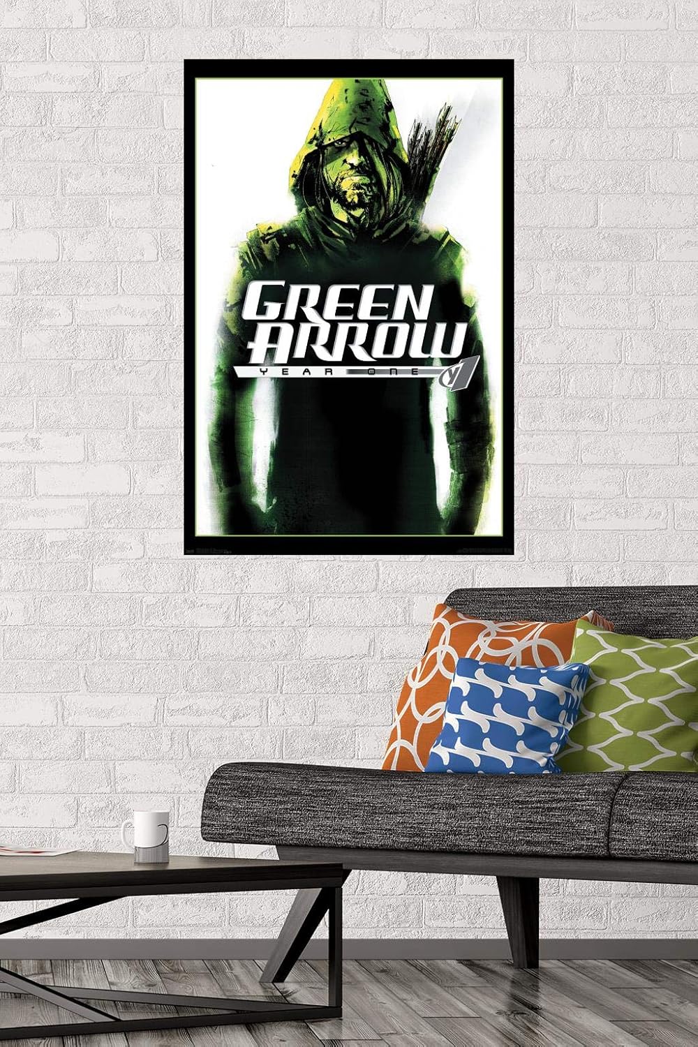 Trends International DC Comics – Póster de pared con flecha verde, año uno, 22.375 x 34 pulgadas, versión premium sin marco