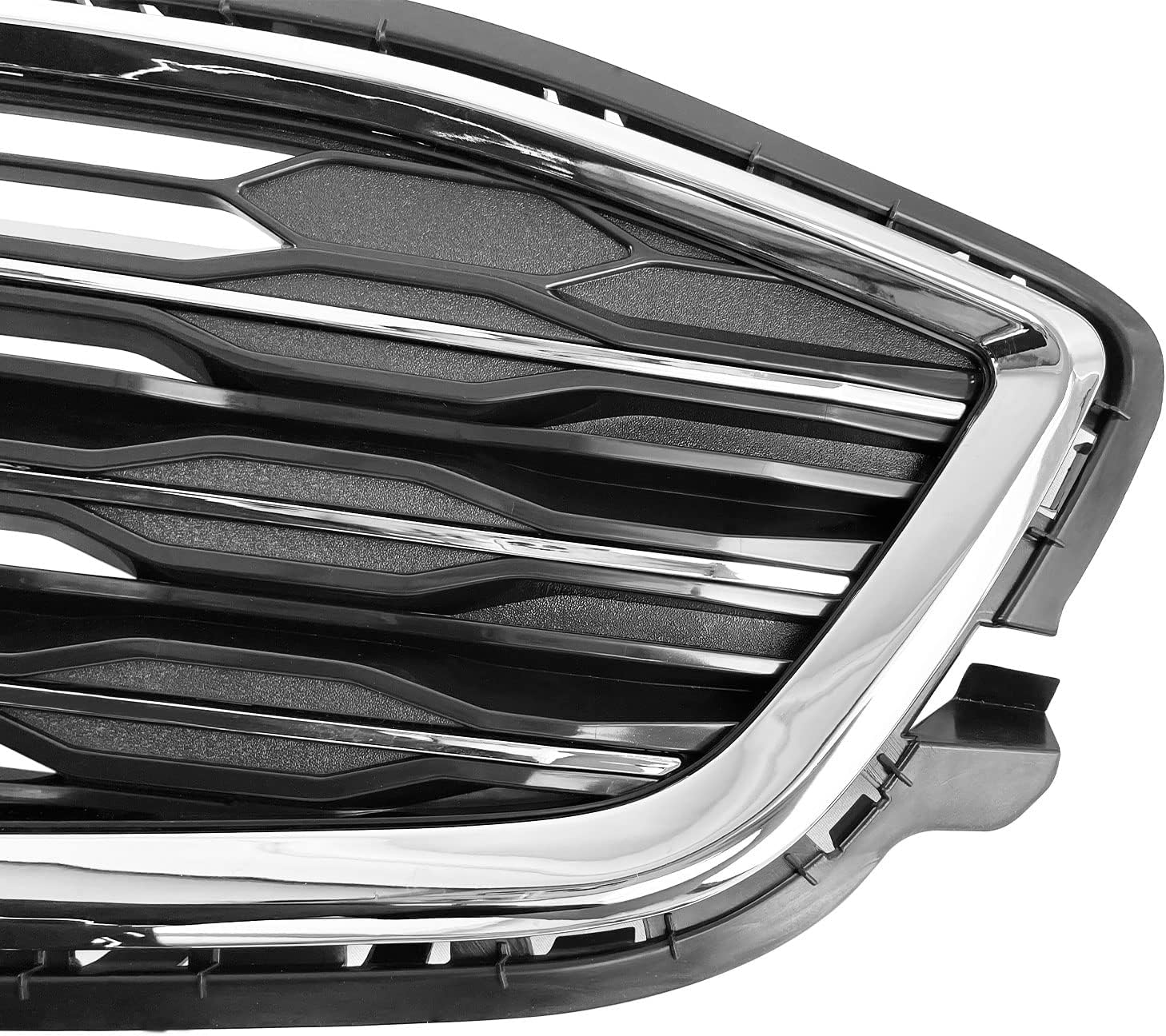 DIBON AUTO Rejilla superior inferior compatible para Chevy Malibu parachoques delantero rejilla de malla de panal 2016 2017 2018