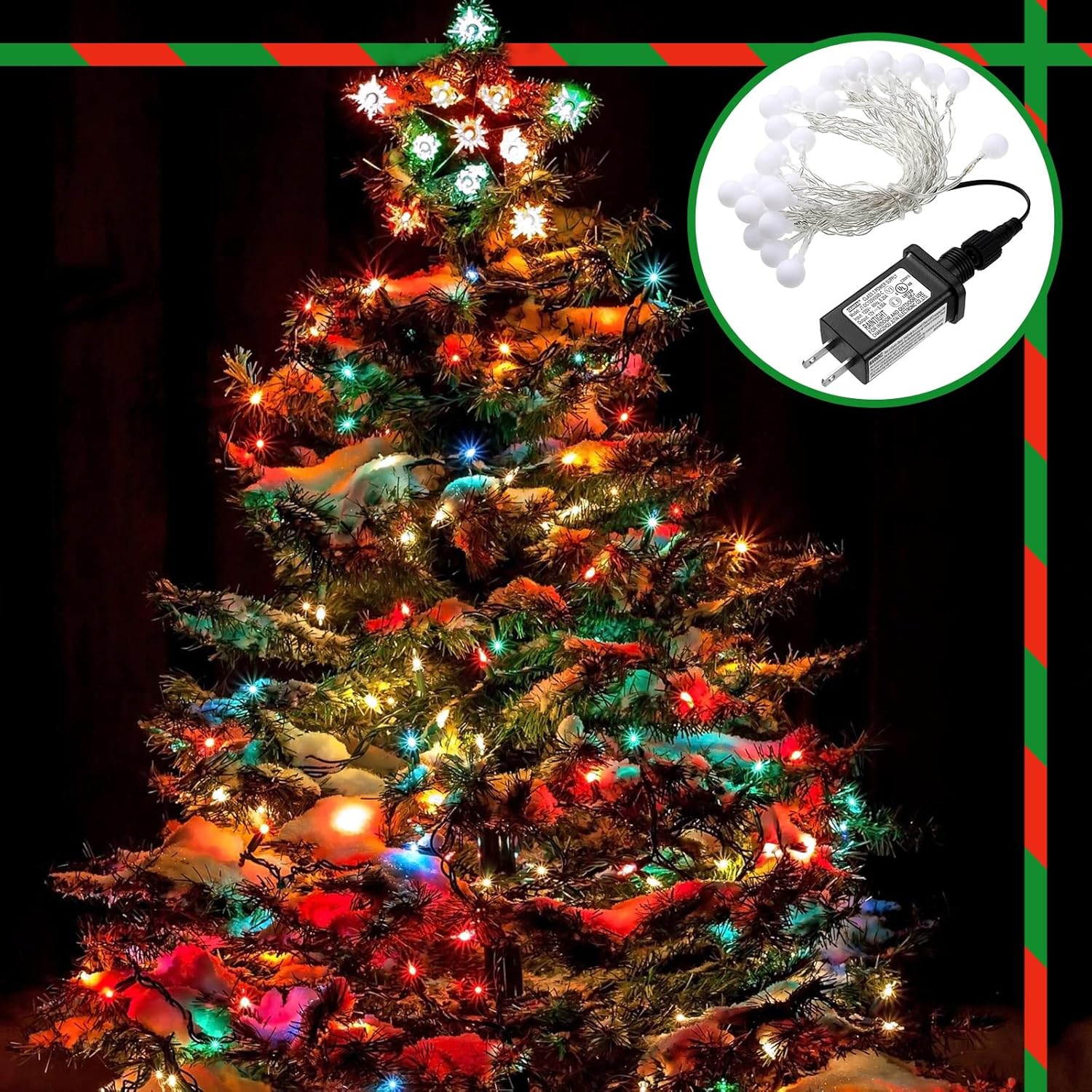 4 unidades de transformador LED de repuesto clase 2 fuente de alimentación para cadena de luces de Navidad, decoraciones inflables, controlador LED