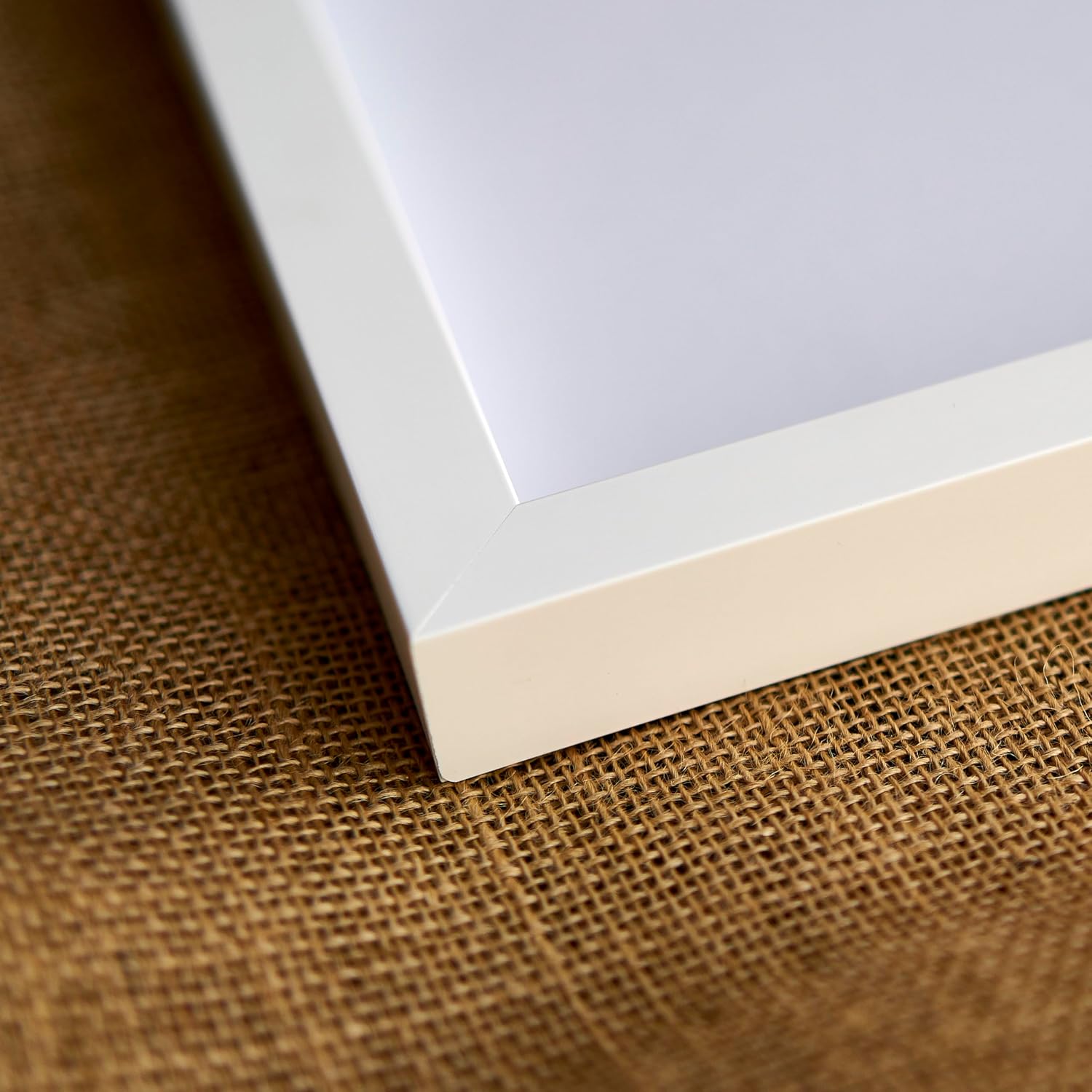 Caja de sombra de 6 x 18 pulgadas, marco contemporáneo de color blanco, marco de caja de sombras, tamaño interior de 6 x 18 x 1 pulgadas de