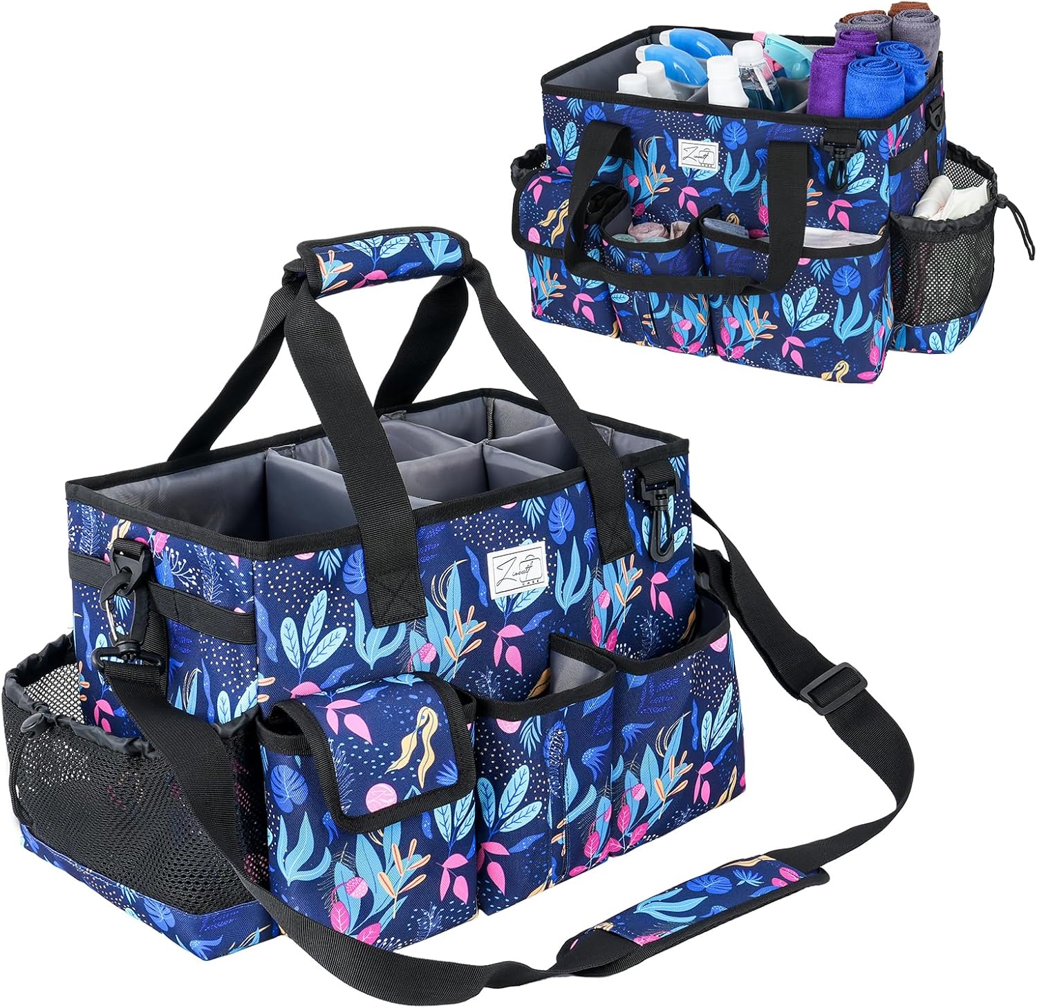 ZIOZERTT Bolsa de limpieza, organizador grande de suministros de limpieza con asa para amas de casa, tótem