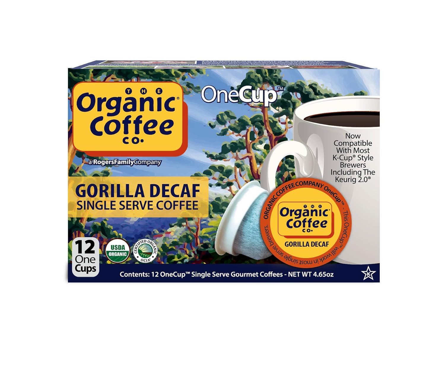 The Organic Coffee Co.Onecup, Gorilla descafeinado