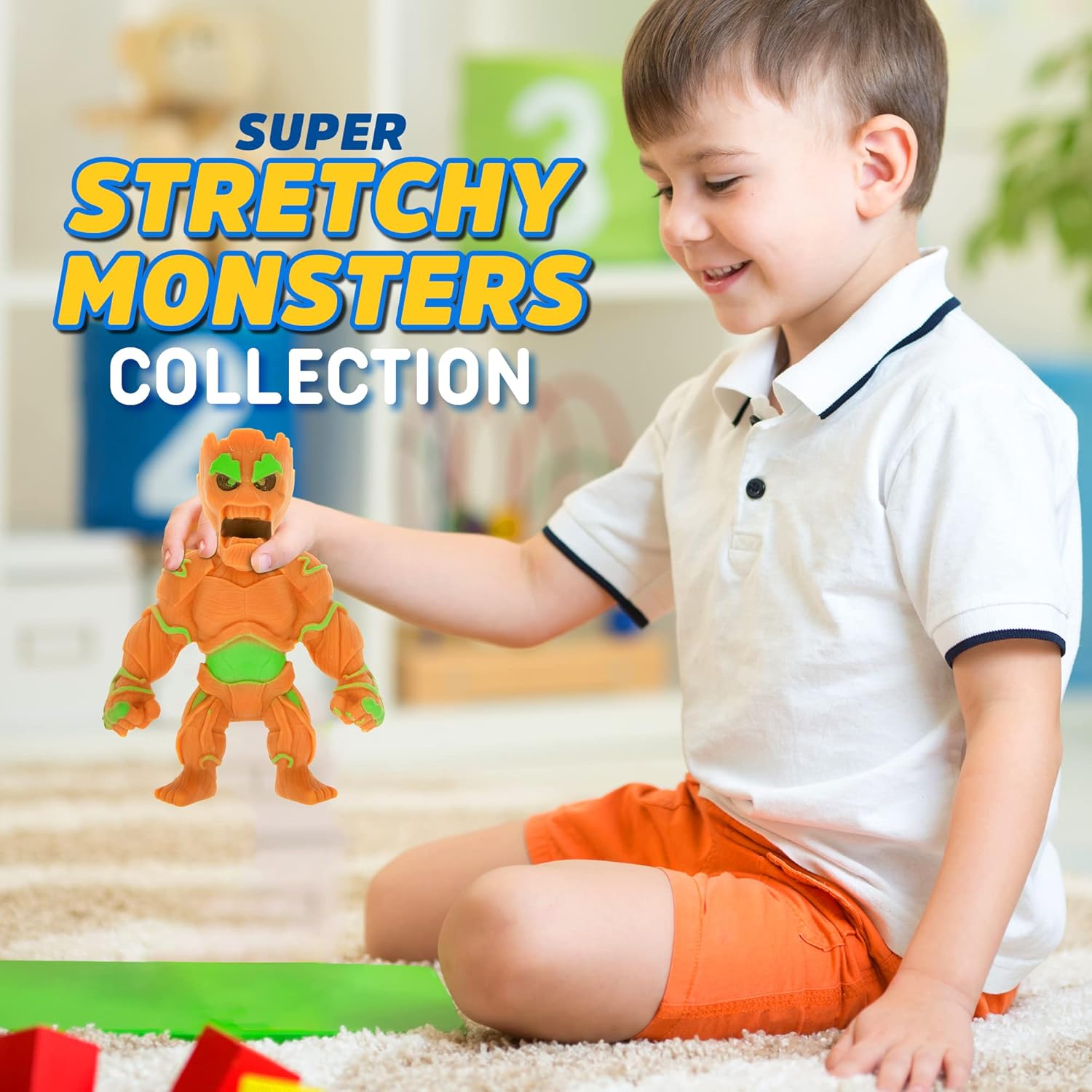 Monster Flex – Juguetes elásticos para niños y niñas, 14 monstruos elásticos espeluznantes únicos, juguetes elásticos monstruos para niños, regalo