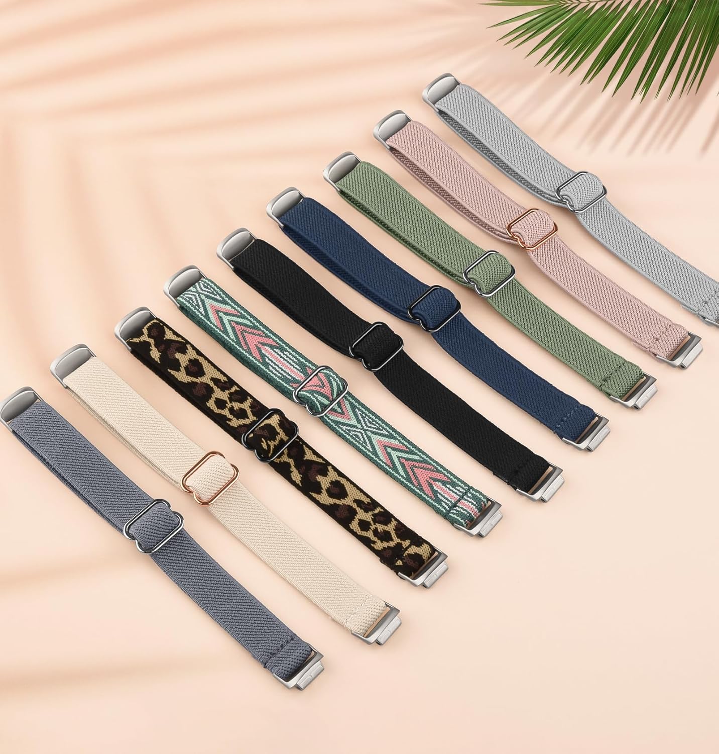 VANCLE Bandas elásticas para Fitbit Inspire 3 bandas para mujer, transpirable, ajustable, de repuesto, elástica, de nailon, correas deportivas