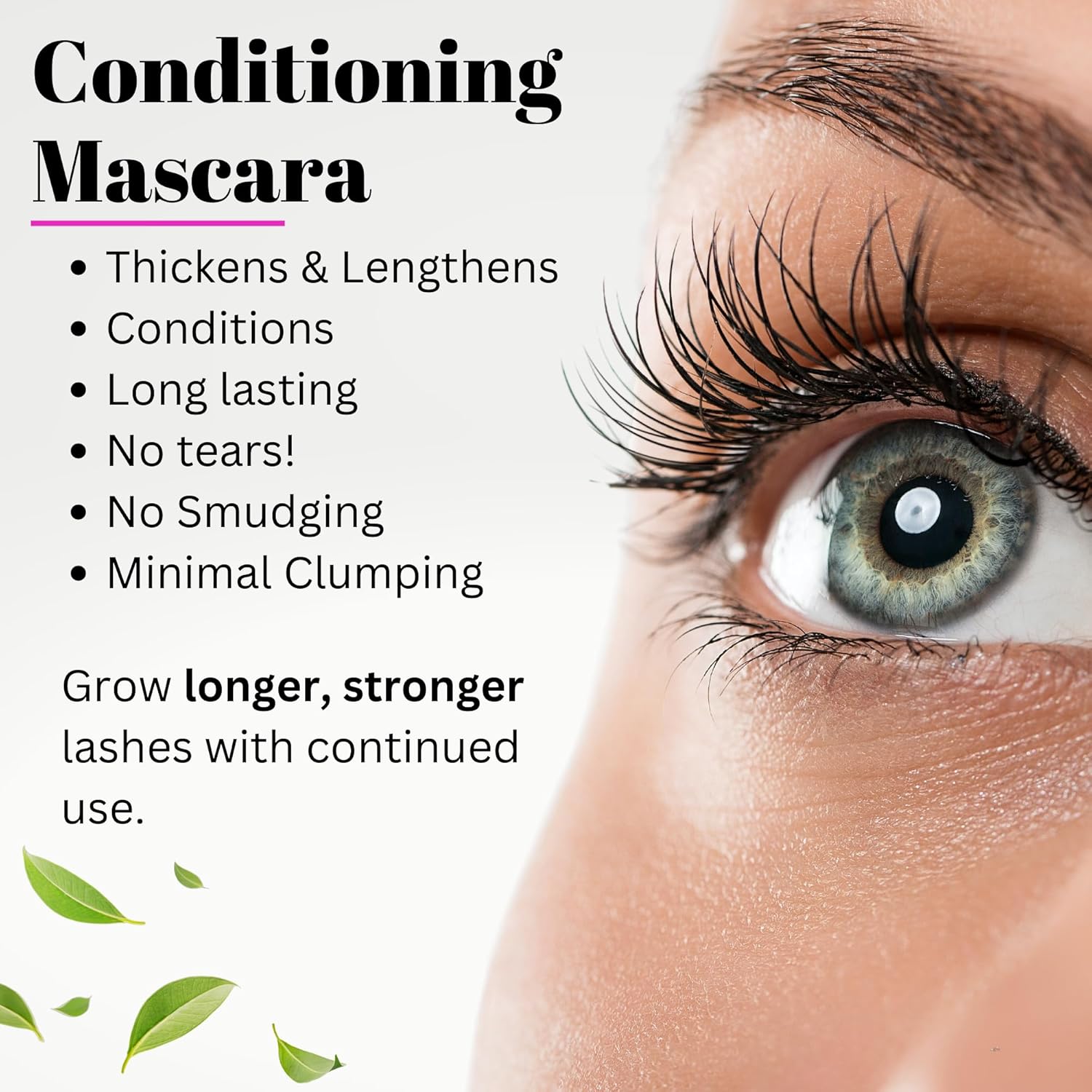 Fifth & Skin NATURLASH – Máscara de pestañas natural (BROWN) – Máscara hipoalergénica para ojos sensibles – Máscara vegana y libre de crueldad