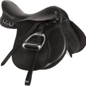 Kit de inicio de silla de montar a caballo inglesa de cuero negro de alta calidad multiusos 15 16 17 18 Kit de inicio de silla de montar a caballo inglesa de cuero negro de alta calidad multiusos 15 16 17 18