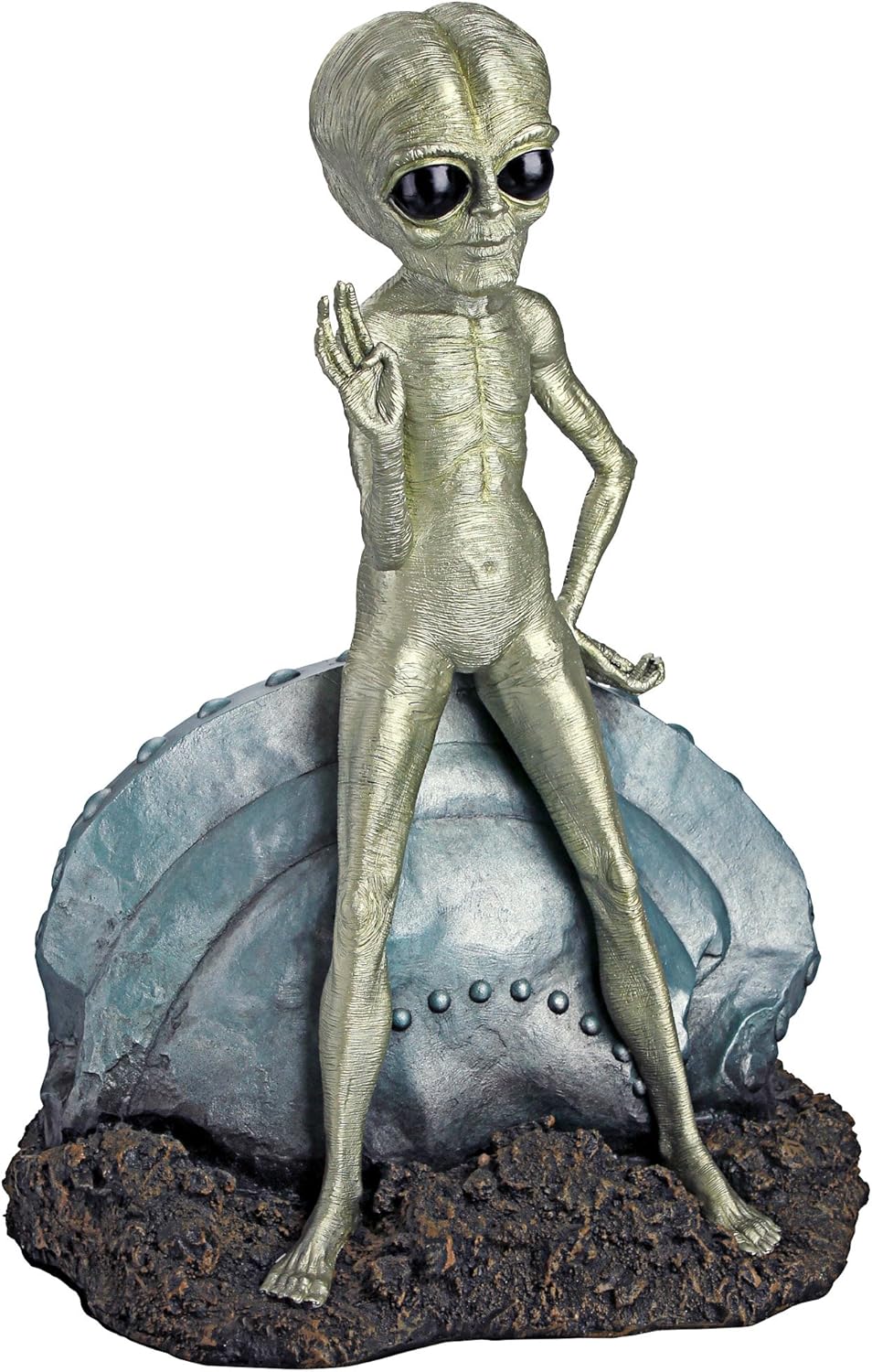 Design Toscano DB383016 Roswell, la escultura alienígena, a todo color
