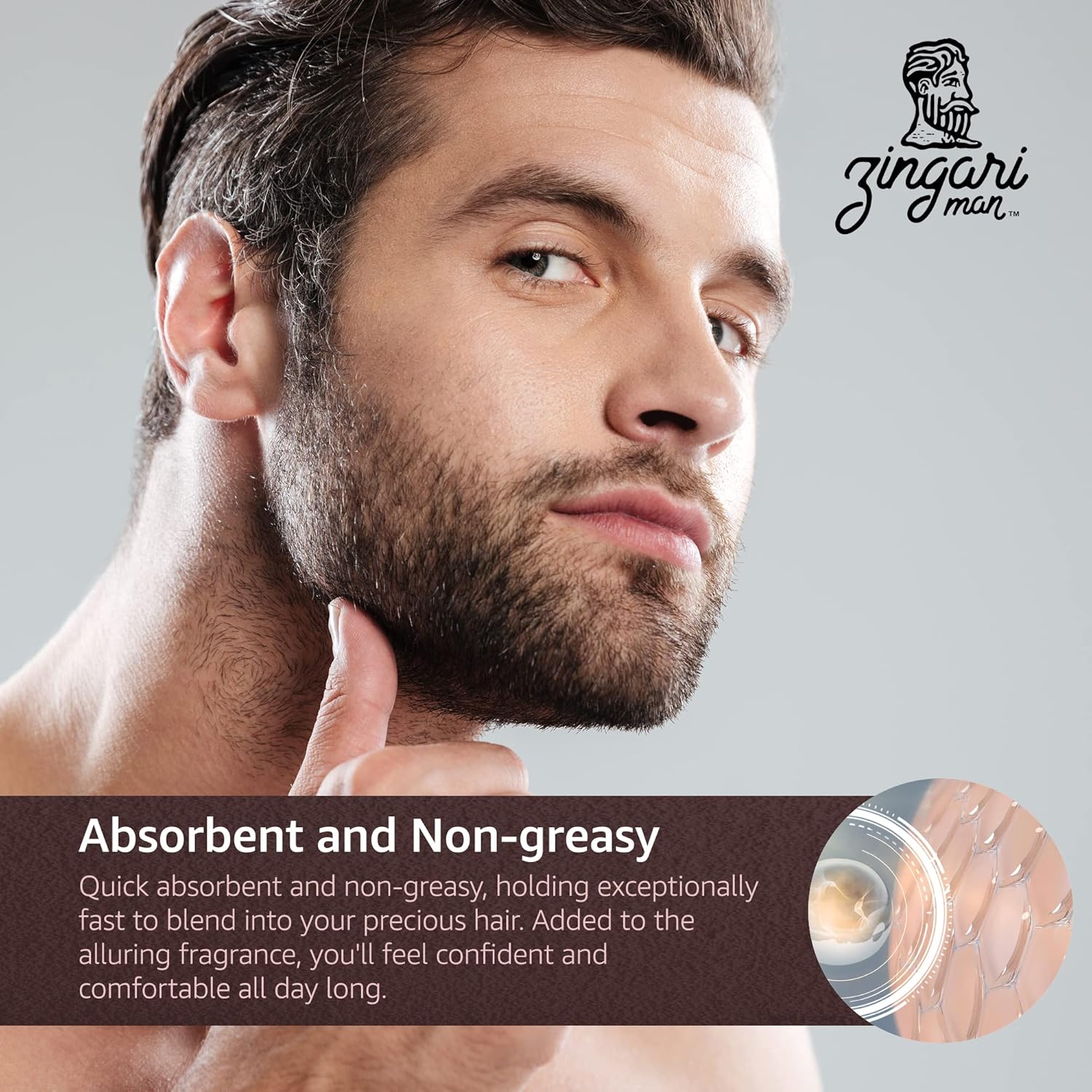 Zingari Man The Explorer Beard Elixir  Acondicionador, suavizante y rejuvenecedor  Aceites de frutas naturales para domar barbas y bigotes y nutrir