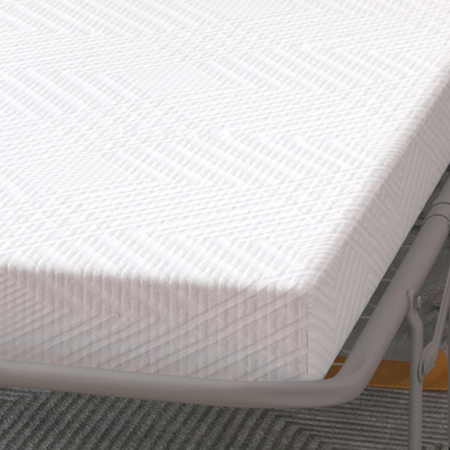 Repuesto de colchón de espuma viscoelástica de 4.5 pulgadas con tela sin fibra de vidrio y funda lavable para sofá cama y sofá cama, tamaño