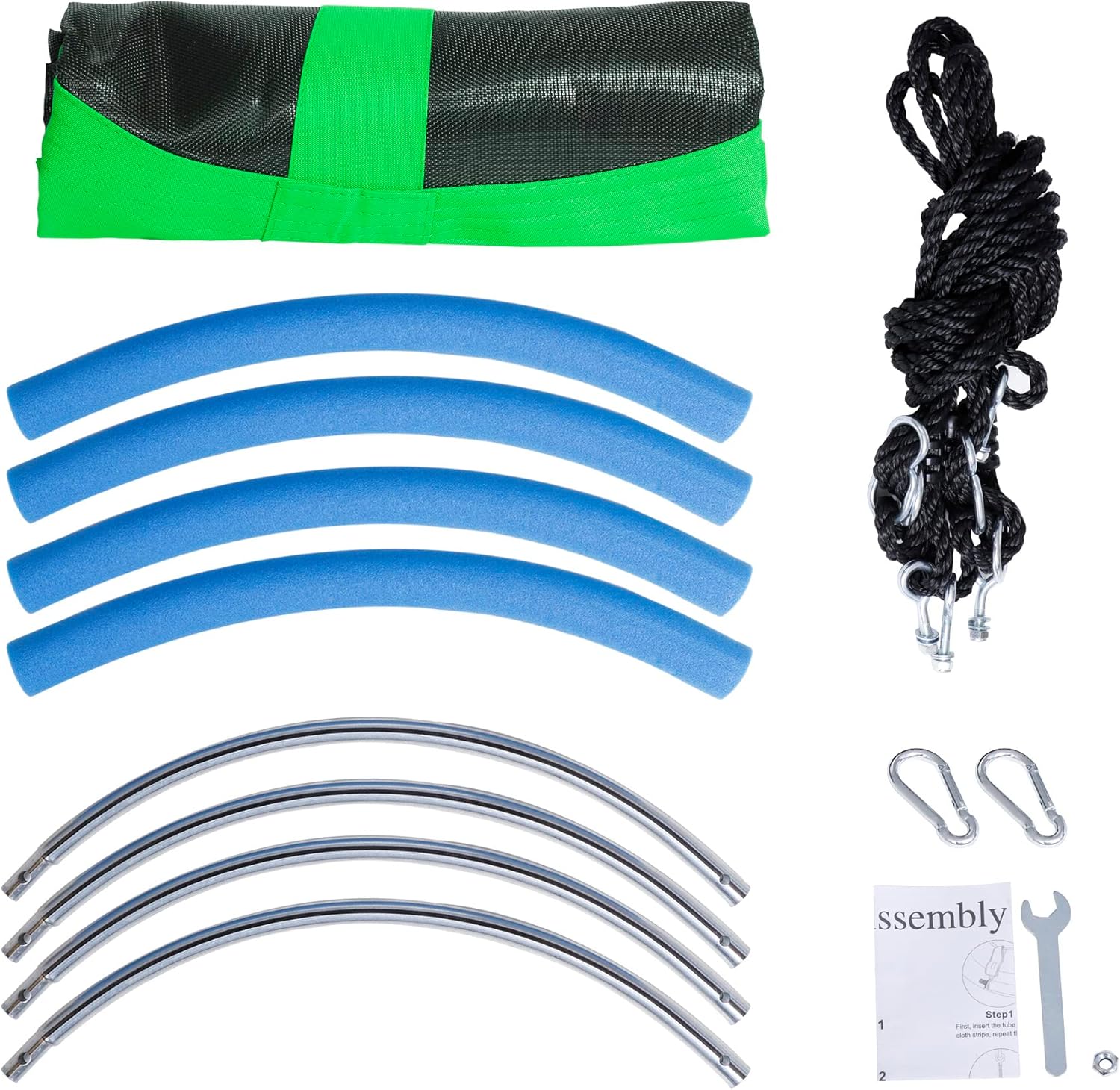 ZENY Juego de columpios con platillo para patio trasero  40 pulgadas de telaraña de tela Oxford Swing Mat y resistente marco de metal para patio de