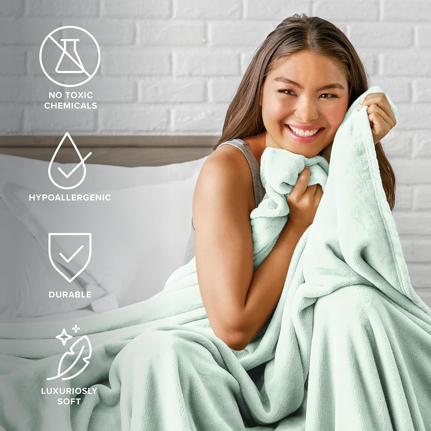 Bare Home – Cobija de microfelpa muy suave