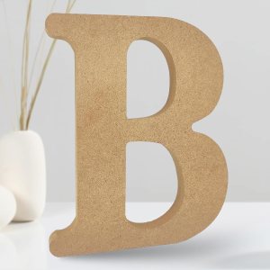 AOCEAN Letras de madera diseñables de 8 pulgadas, letras de madera sin terminar para decoración de pared, letras decorativas de pie, rebanadas, AOCEAN Letras de madera diseñables de 8 pulgadas, letras de madera sin terminar para decoración de pared, letras decorativas de pie, rebanadas,