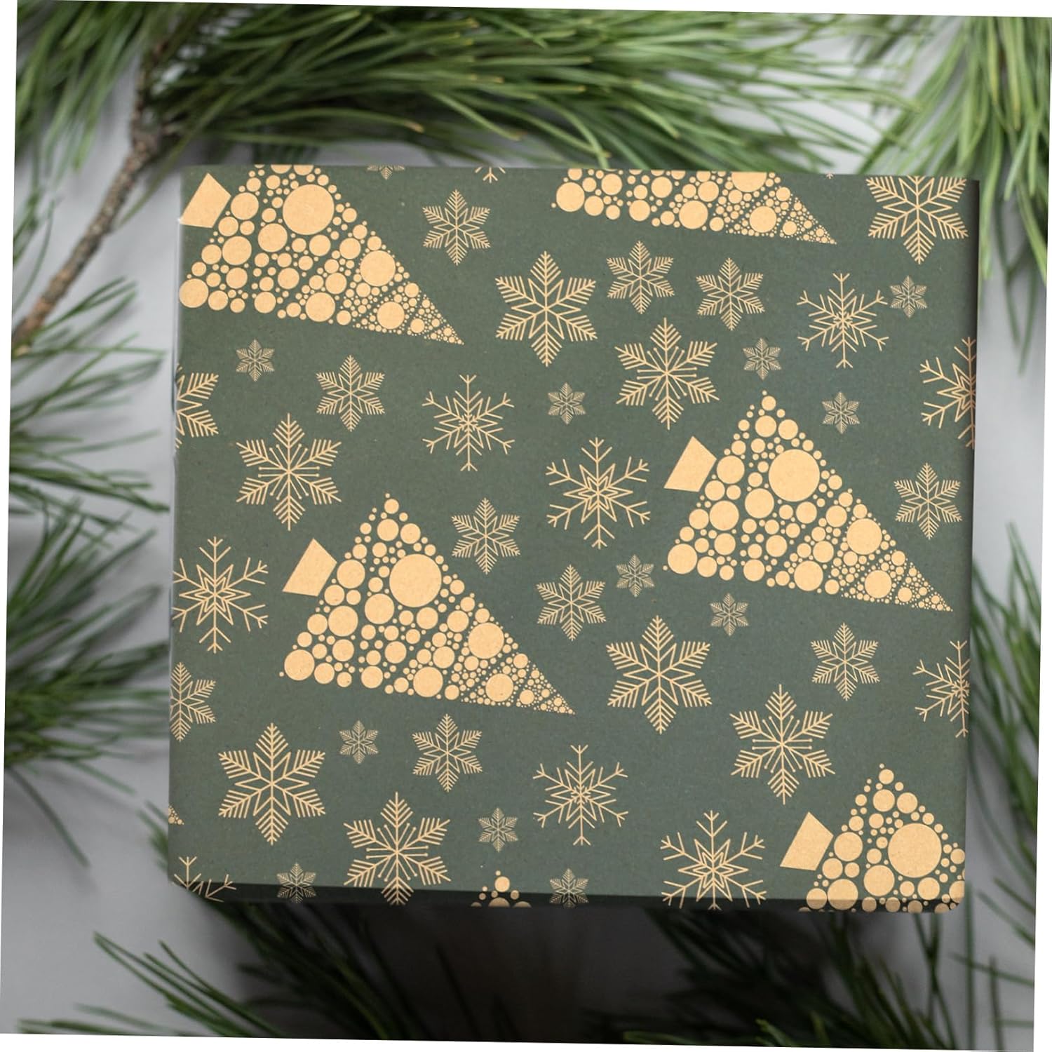 BESPORTBLE Papel de embalaje para decoración de Navidad, papel de regalo de Navidad, papel de envoltura de flores, papel de regalo de Navidad, papel