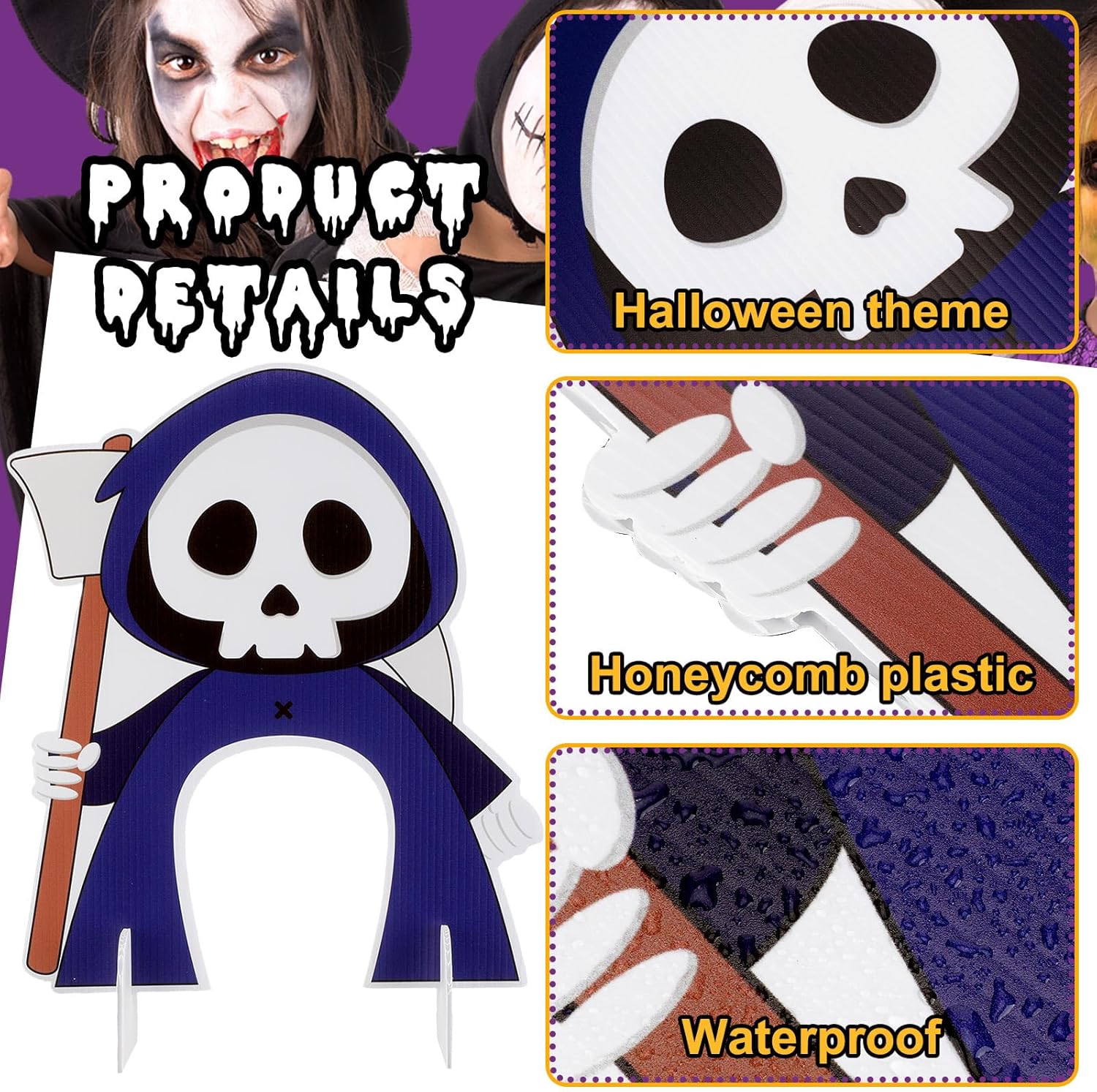 Juego de 42 piezas de mini golf de Halloween, pelotas de golf de plástico para mini golf, juego de golf para interiores y exteriores, juguetes de