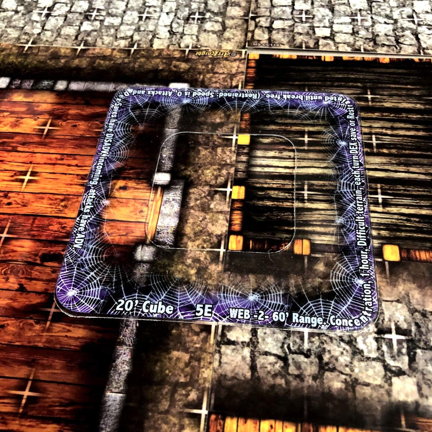 Arcknight Plantillas de efectos de hechizos para D&D 5E 24 marcadores para hechizos AOE con referencia Condición, Pulido e Invocación Tokens para