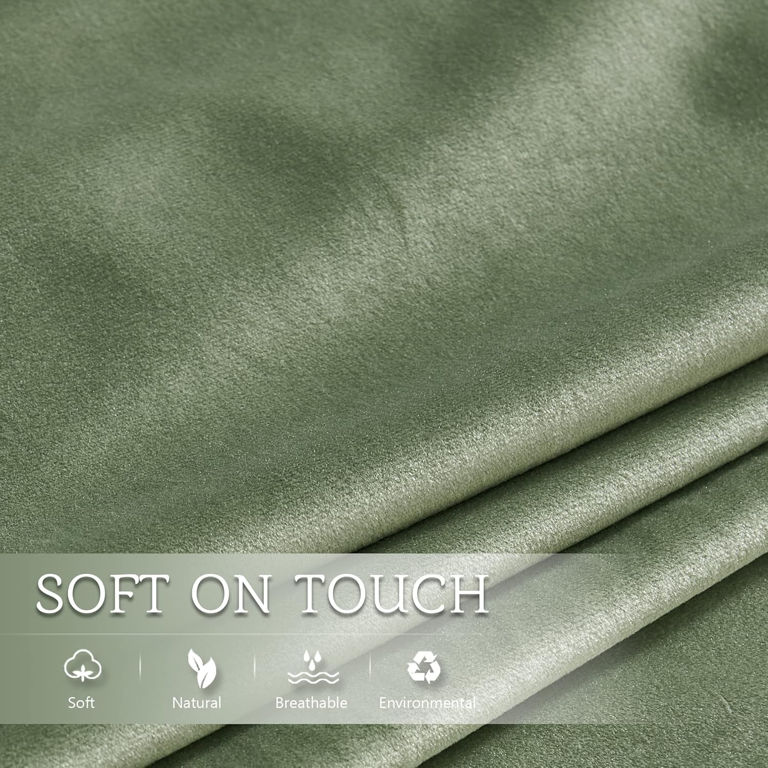 StangH Funda de almohada corporal verde salvia, 20 x 54 pulgadas, fundas de almohada de terciopelo suave para bebécama de embarazo, fundas de