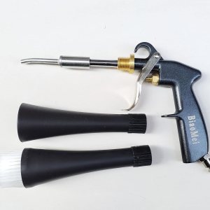 BIAOMEI Pistola de limpieza interior de coche de alta presión para detalles, limpieza de automóviles, pistola de lavado en seco con cepillo (nuevo BIAOMEI Pistola de limpieza interior de coche de alta presión para detalles, limpieza de automóviles, pistola de lavado en seco con cepillo (nuevo