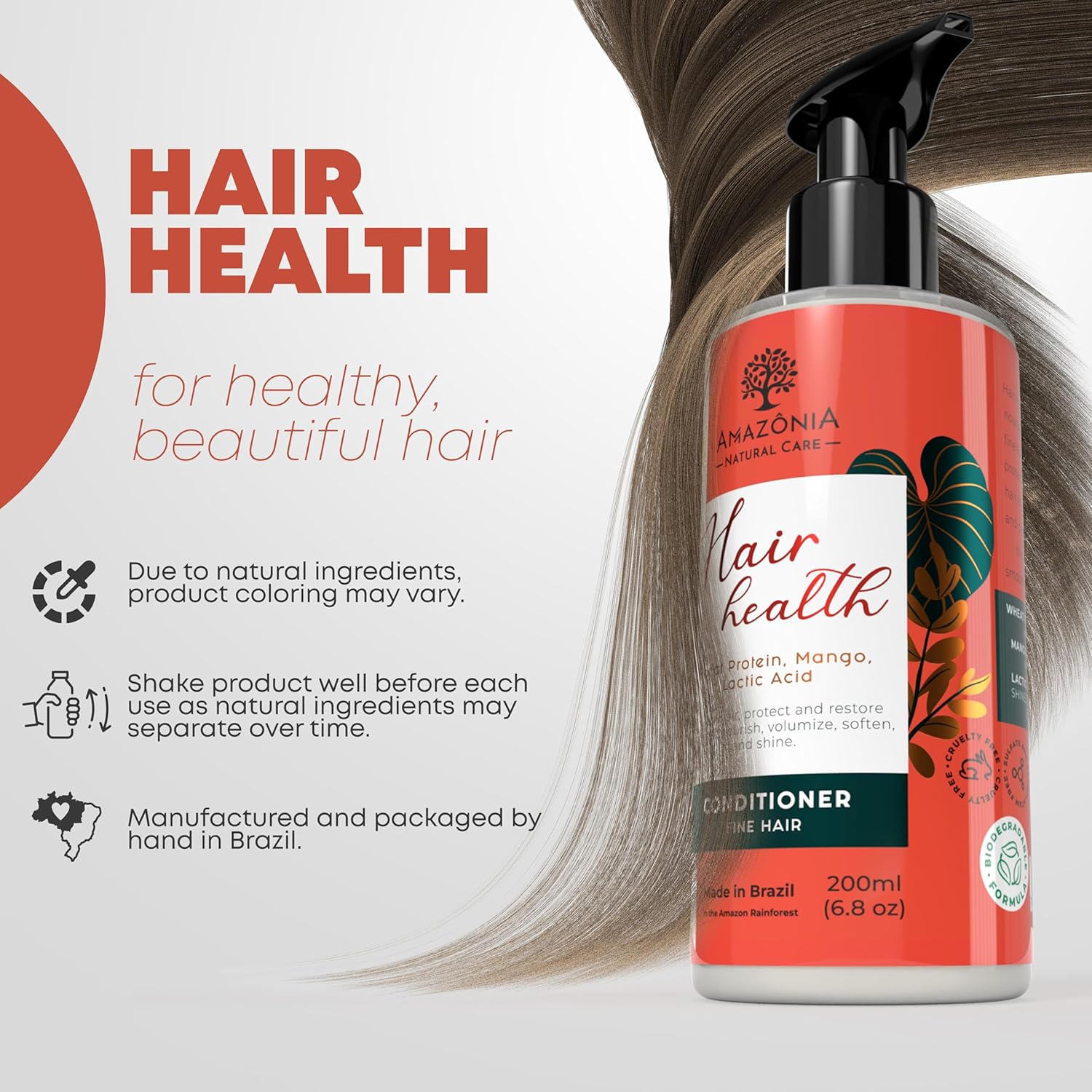 Acondicionador natural para la salud del cabello, acondicionador hidratante orgánico para hombres y mujeres, producto para el cabello antiroturas
