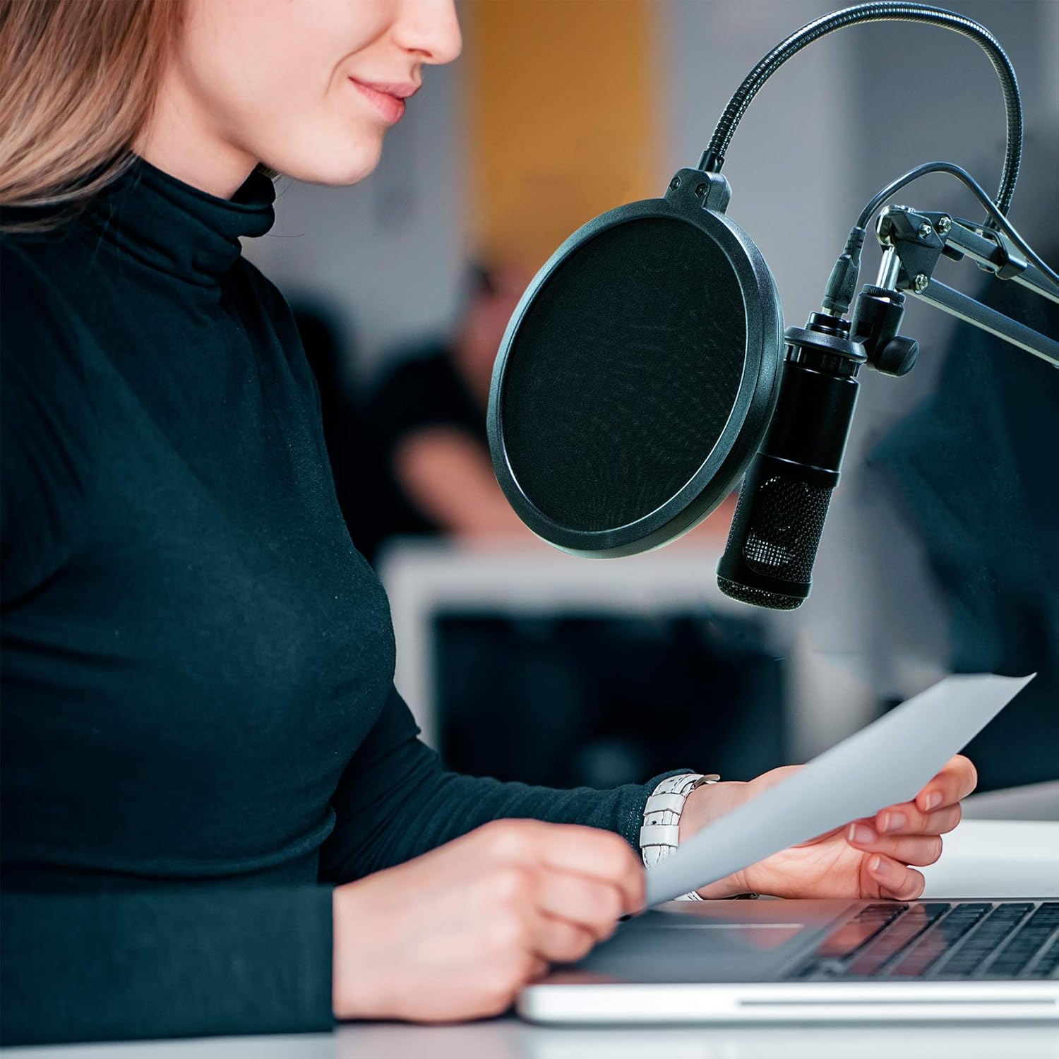 VEYDA – Micrófono de PC para podcast de transmisión USB, kit de micrófono de condensador cardioide de estudio profesional de 192 KHZ24 bits con