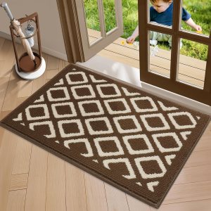 Tapetes para puertas de interiores, antideslizantes, absorbentes, resistentes a la suciedad, tapetes con patrón geométrico clásico para interiores, Tapetes para puertas de interiores, antideslizantes, absorbentes, resistentes a la suciedad, tapetes con patrón geométrico clásico para interiores,